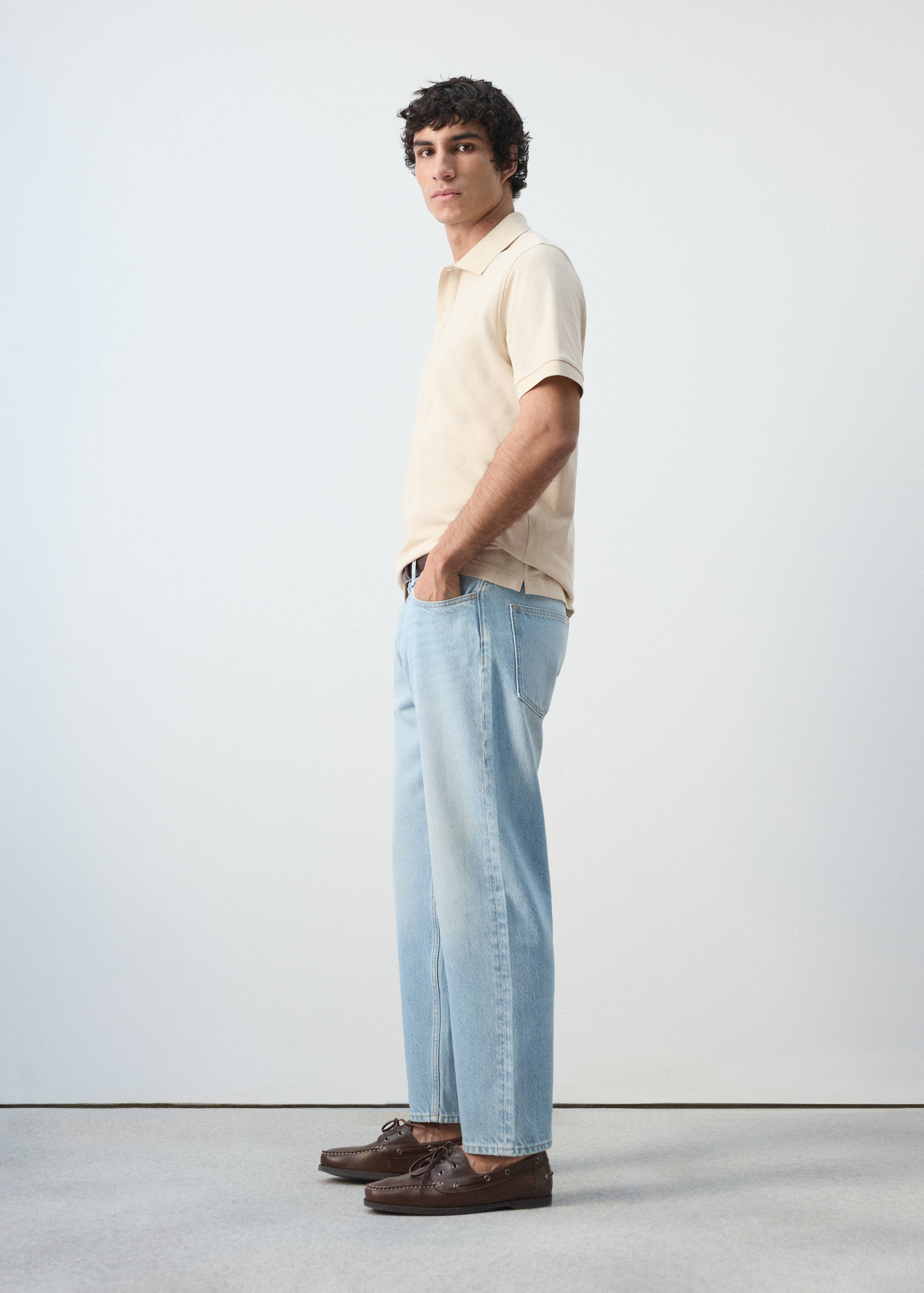 Поло regular fit из хлопка пике - Деталь изделия 2