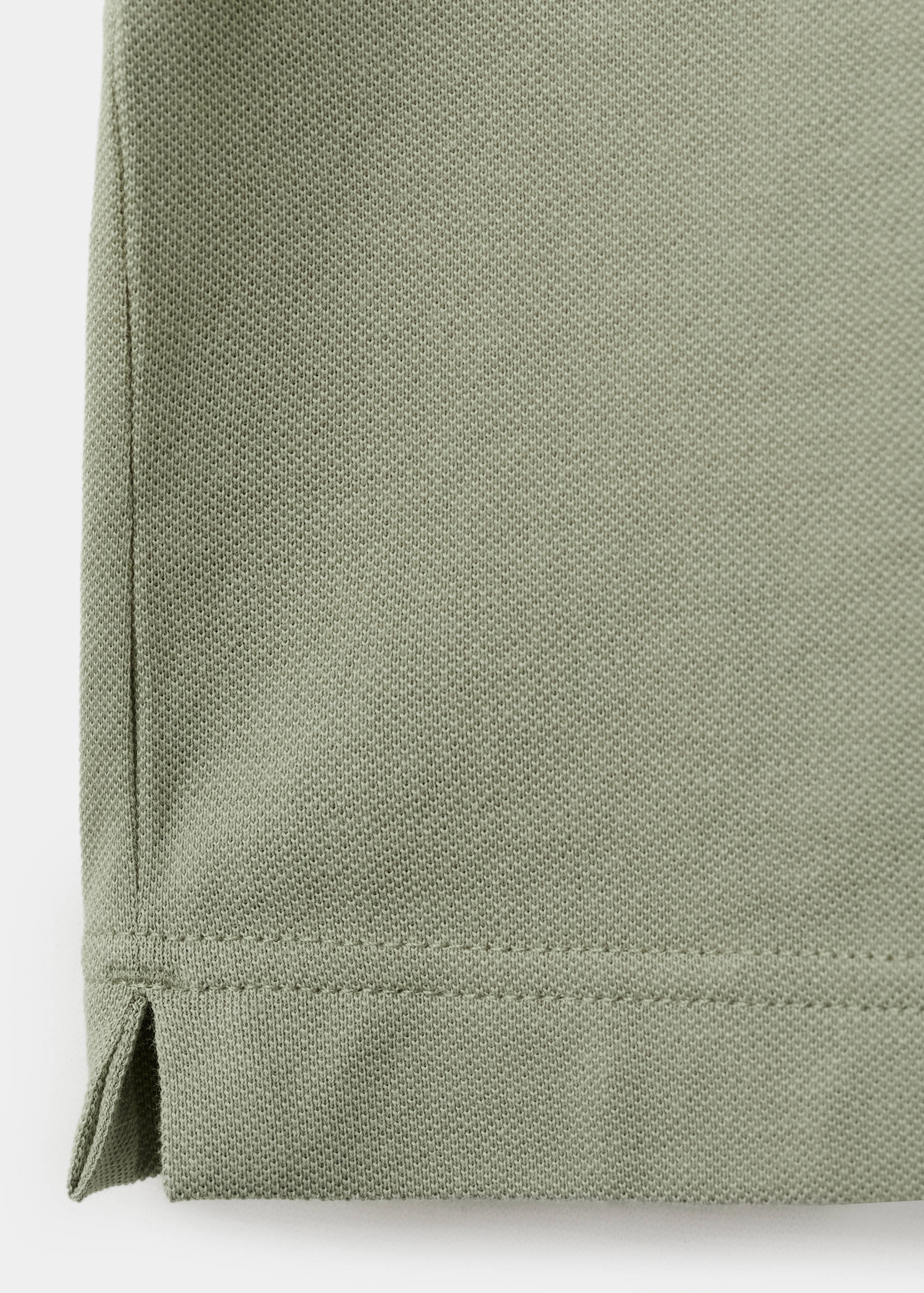 Поло regular fit из хлопка пике - Деталь изделия 0