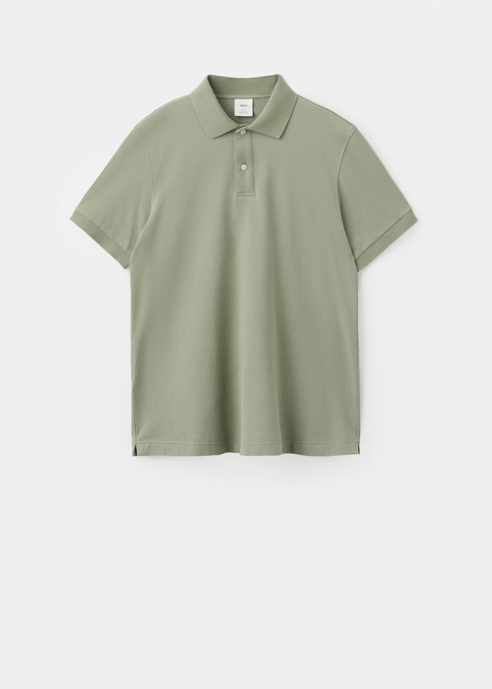Polo regular fit de piqué de algodão - Artigo sem modelo