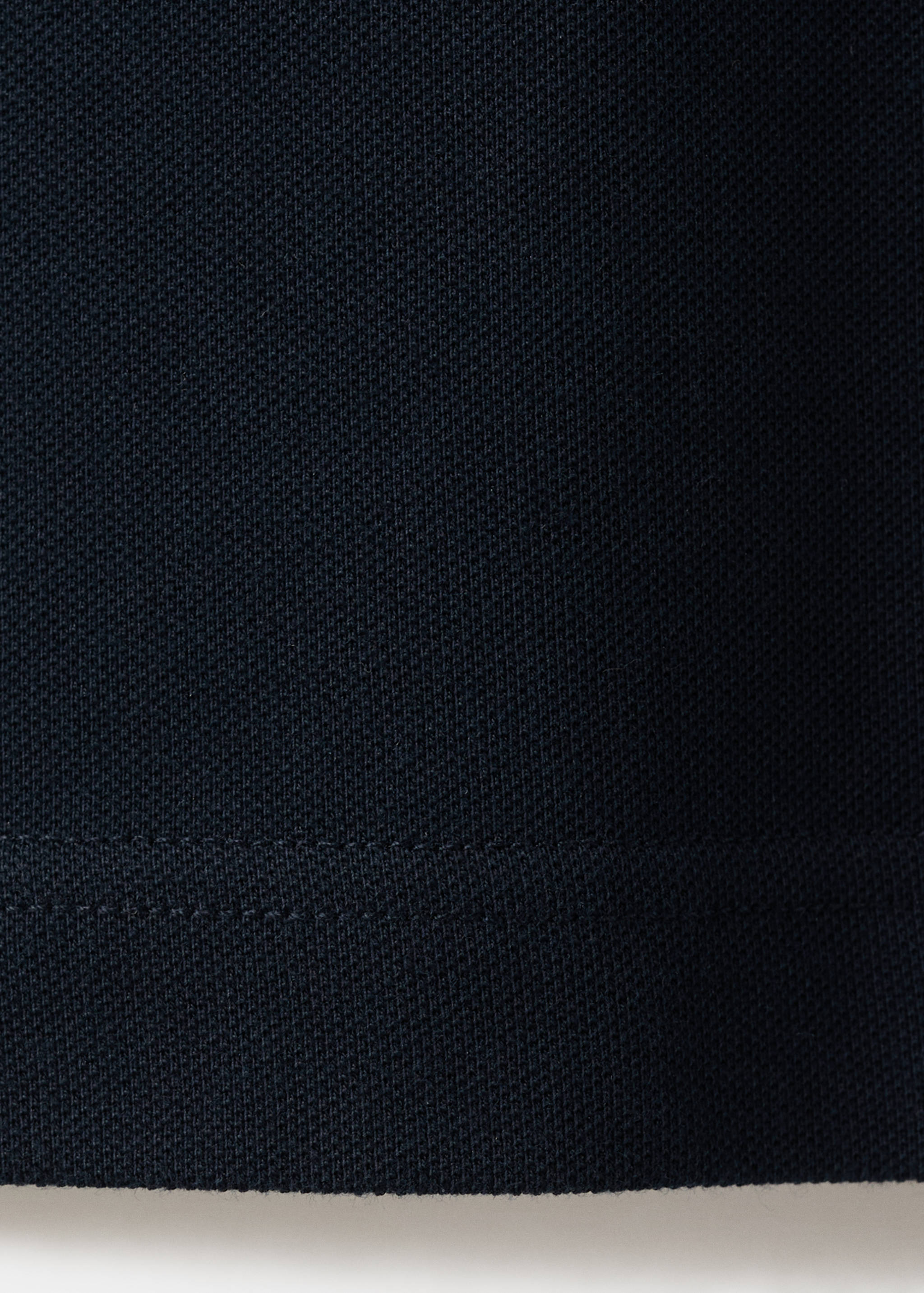 Поло regular fit из хлопка пике - Деталь изделия 0