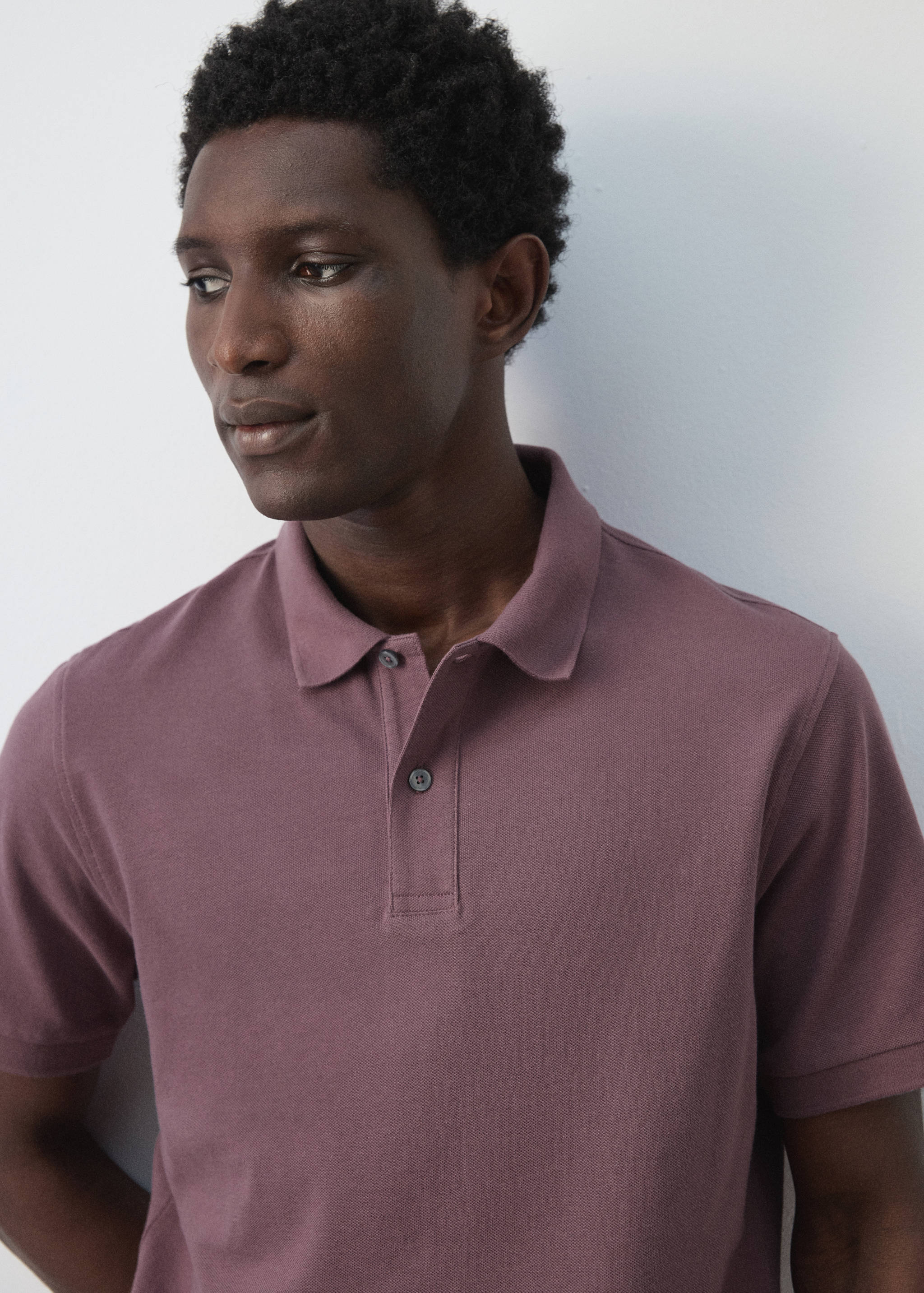 Поло regular fit из хлопка пике - Деталь изделия 1