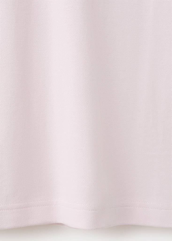 Regular-fit cotton piqué polo shirt — Pastel Pink