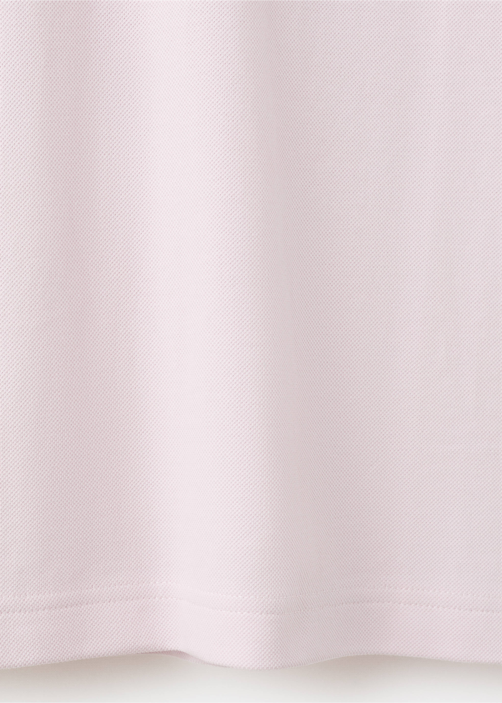 Regular-fit cotton piqué polo shirt - Details of the article 0, Pastel Pink. Ref: 27024427-00.