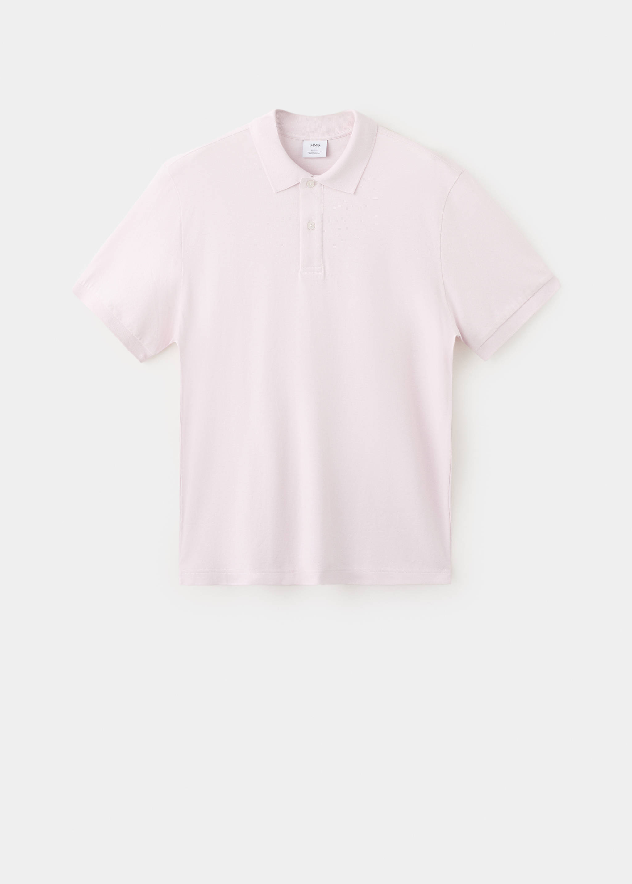 Polo regular fit de piqué de algodão - Artigo sem modelo
