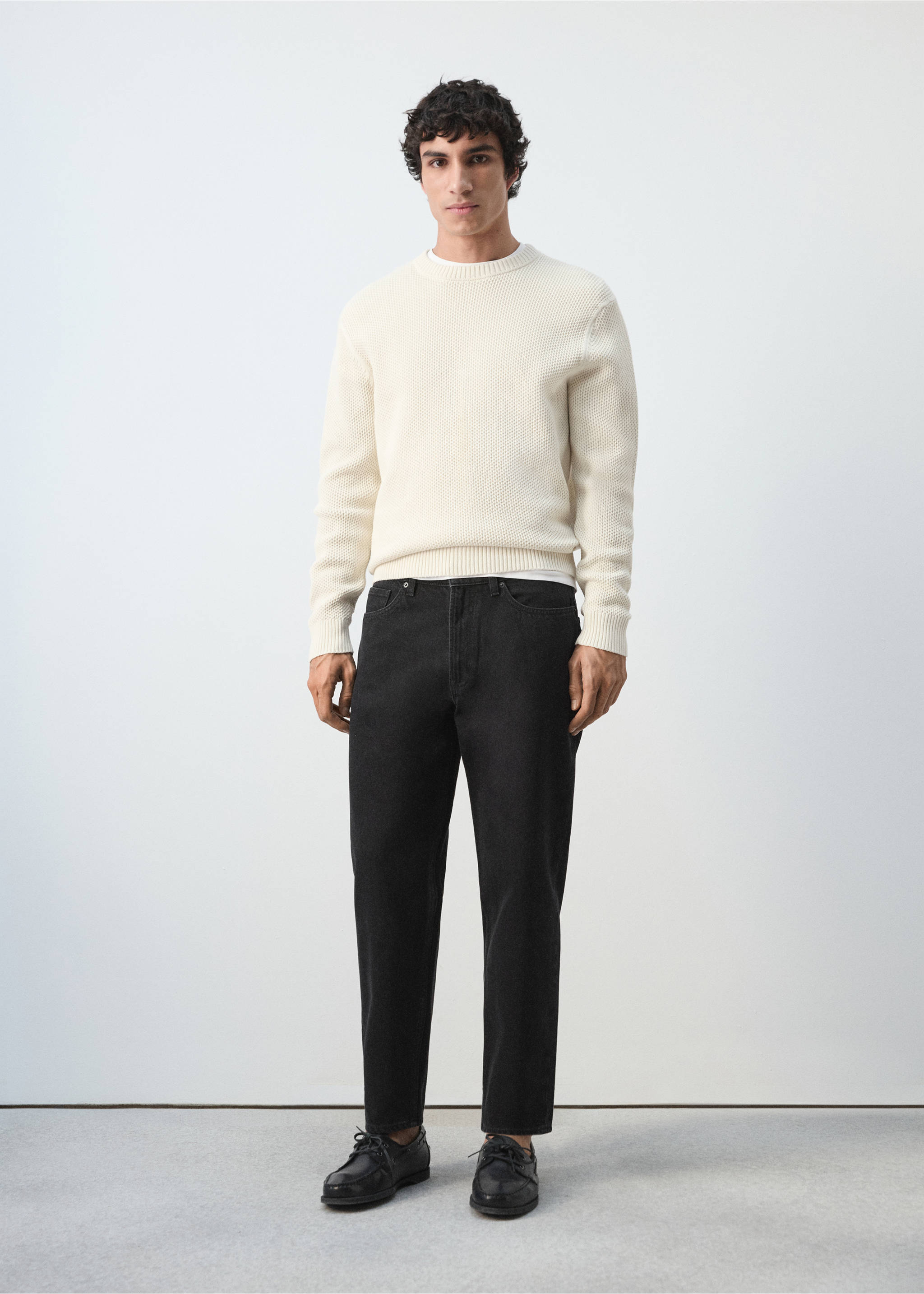 Укороченные джинсы Sammy кроя carrot - Общий план, Черный деним. Ref: 27024428-00.