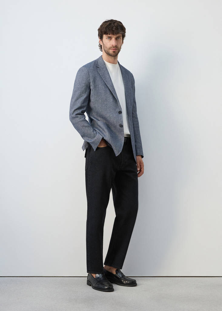 Sammy cropped carrot-fit jeans — Black denim