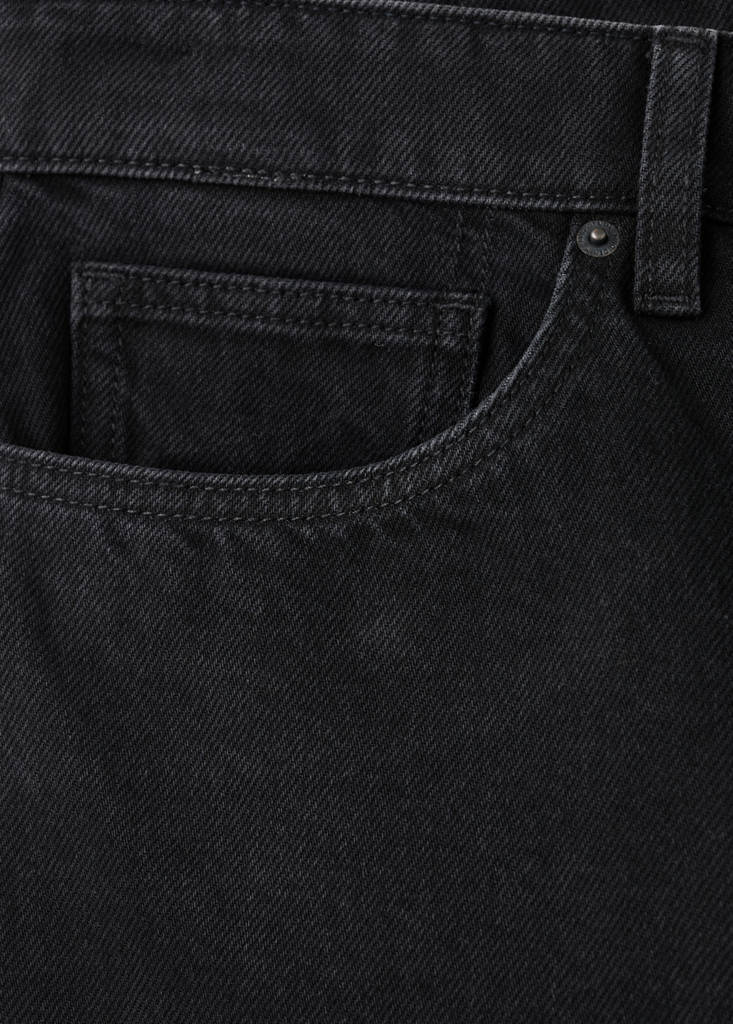 Sammy cropped carrot-fit jeans — Black denim