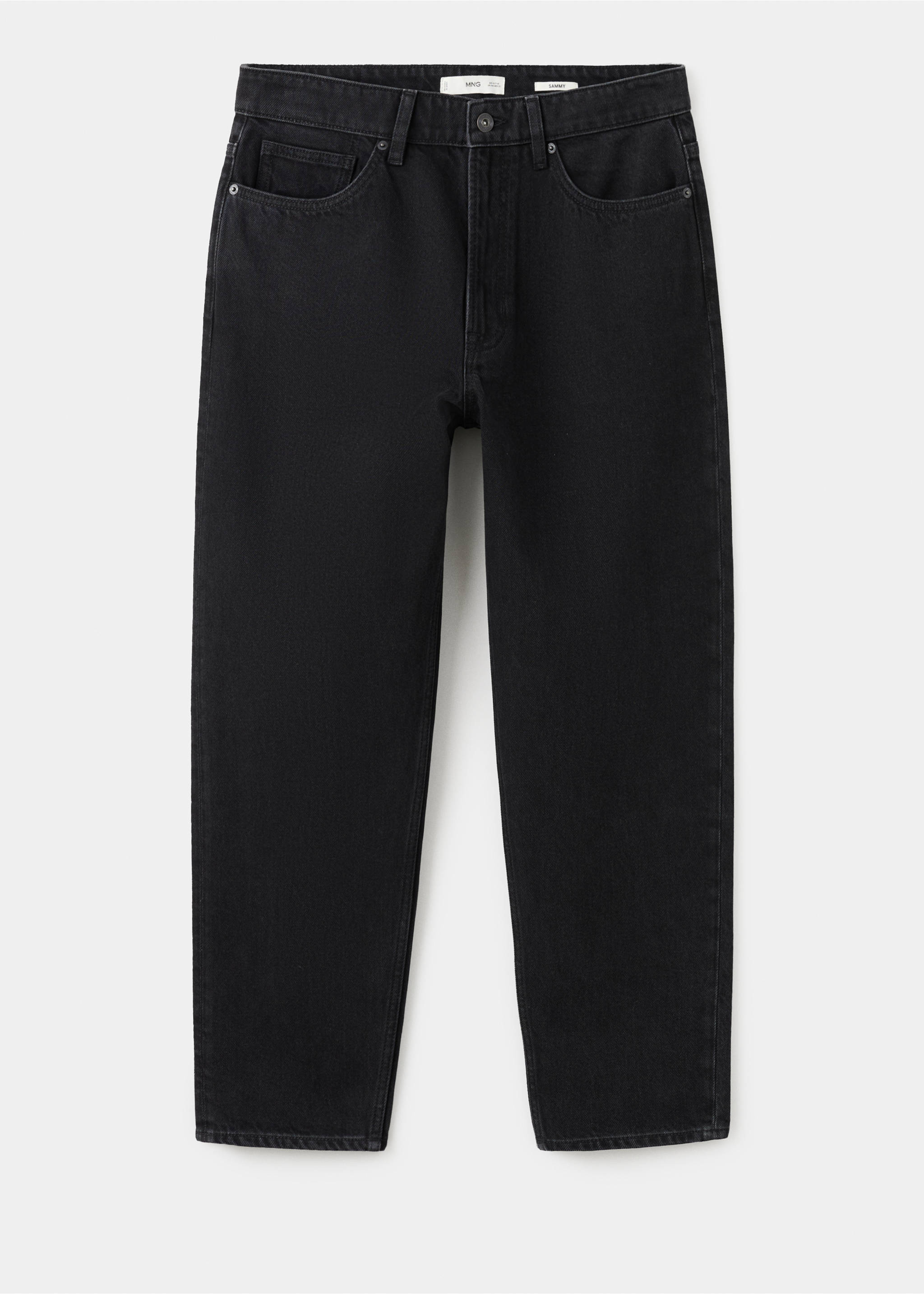 Jeans Sammy  cropped carrot fit - Artículo sin modelo, Denim negro. Ref: 27024428-00.
