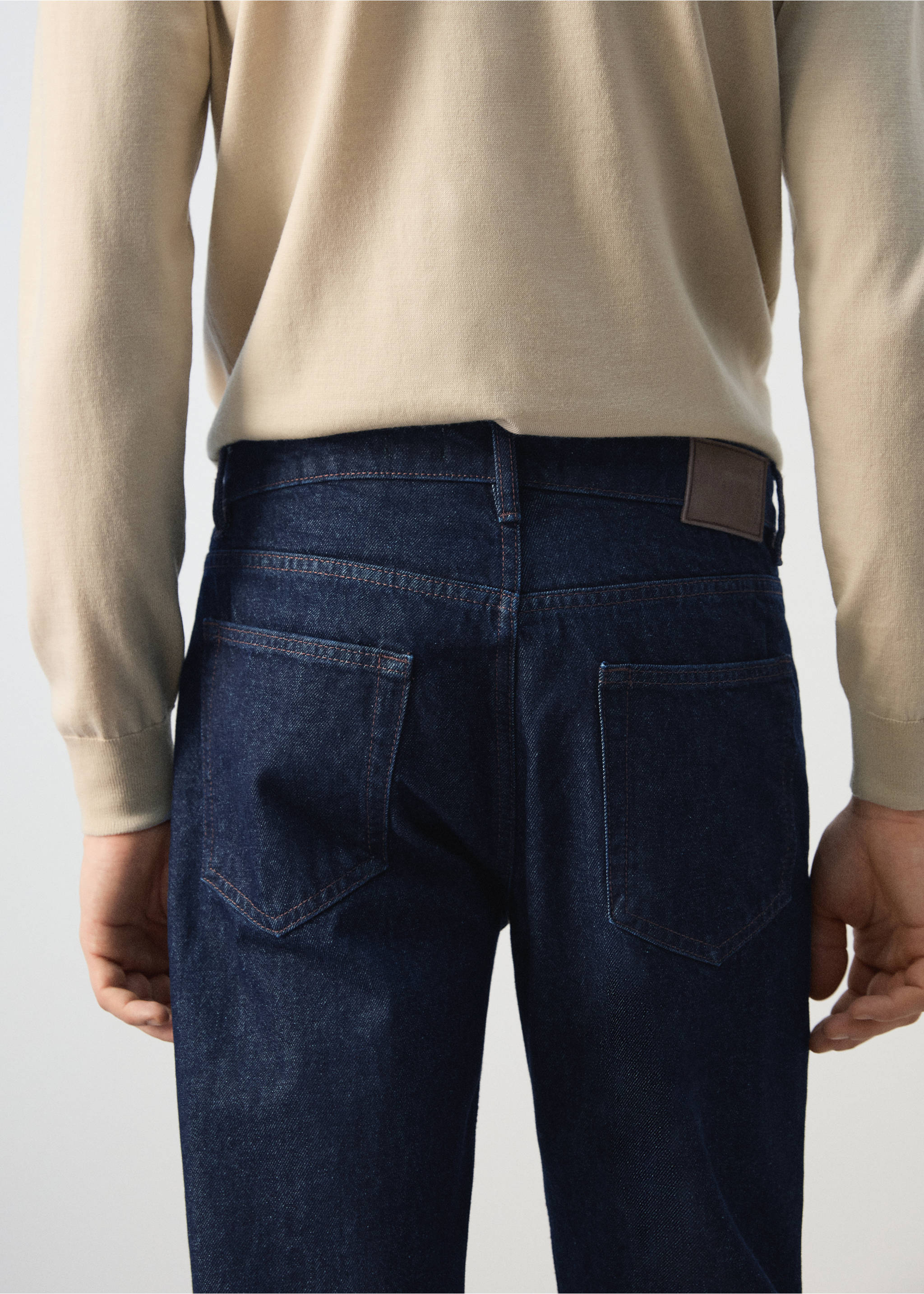 Bob regular-fit jeans - Details of the article 6, Open Blue. Ref: 27024430-00.