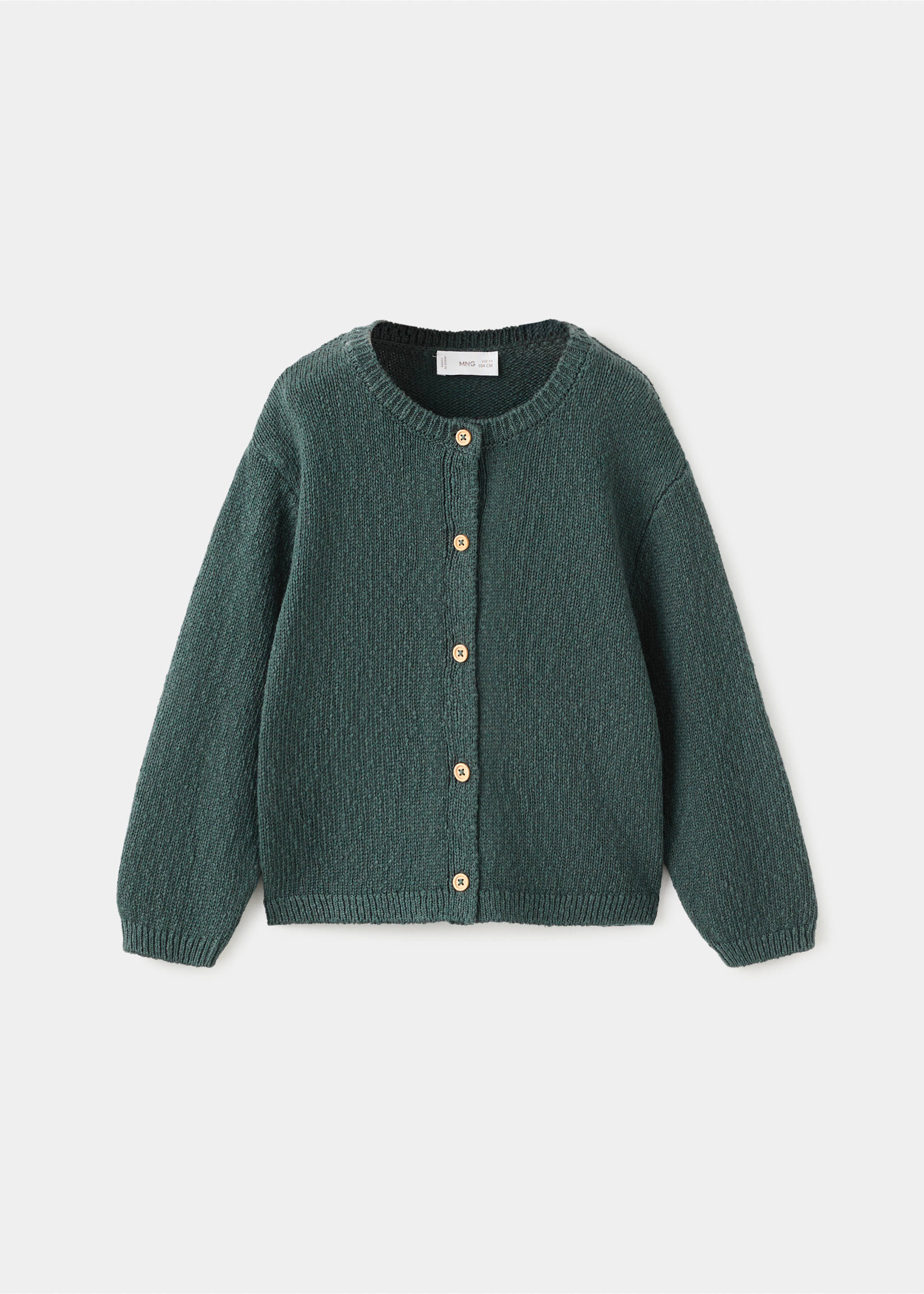 Cárdigan punto botones - Artículo sin modelo, Verde. Ref: 27024431-00.