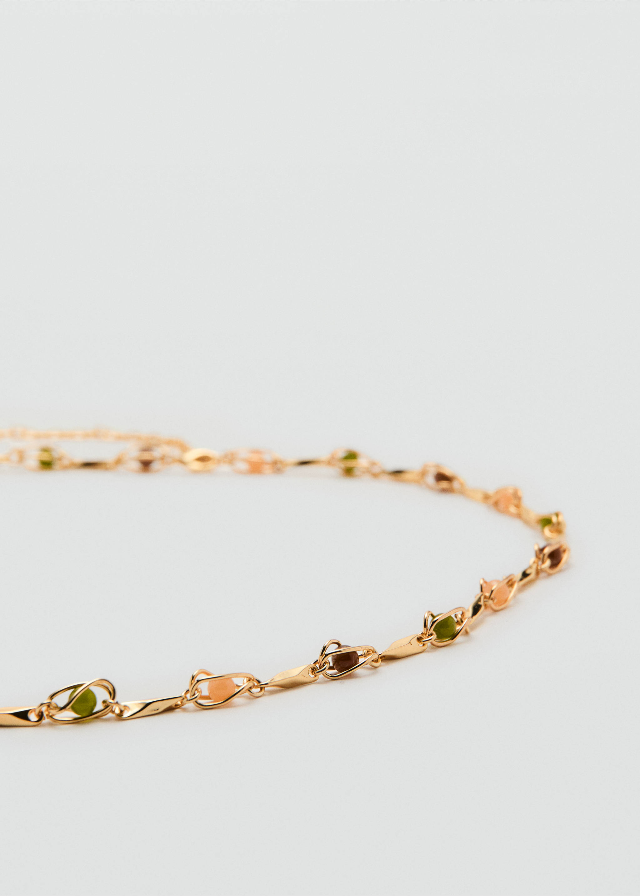 Beaded chain belt - Medium plane, Gold. Ref: 27024436-00.