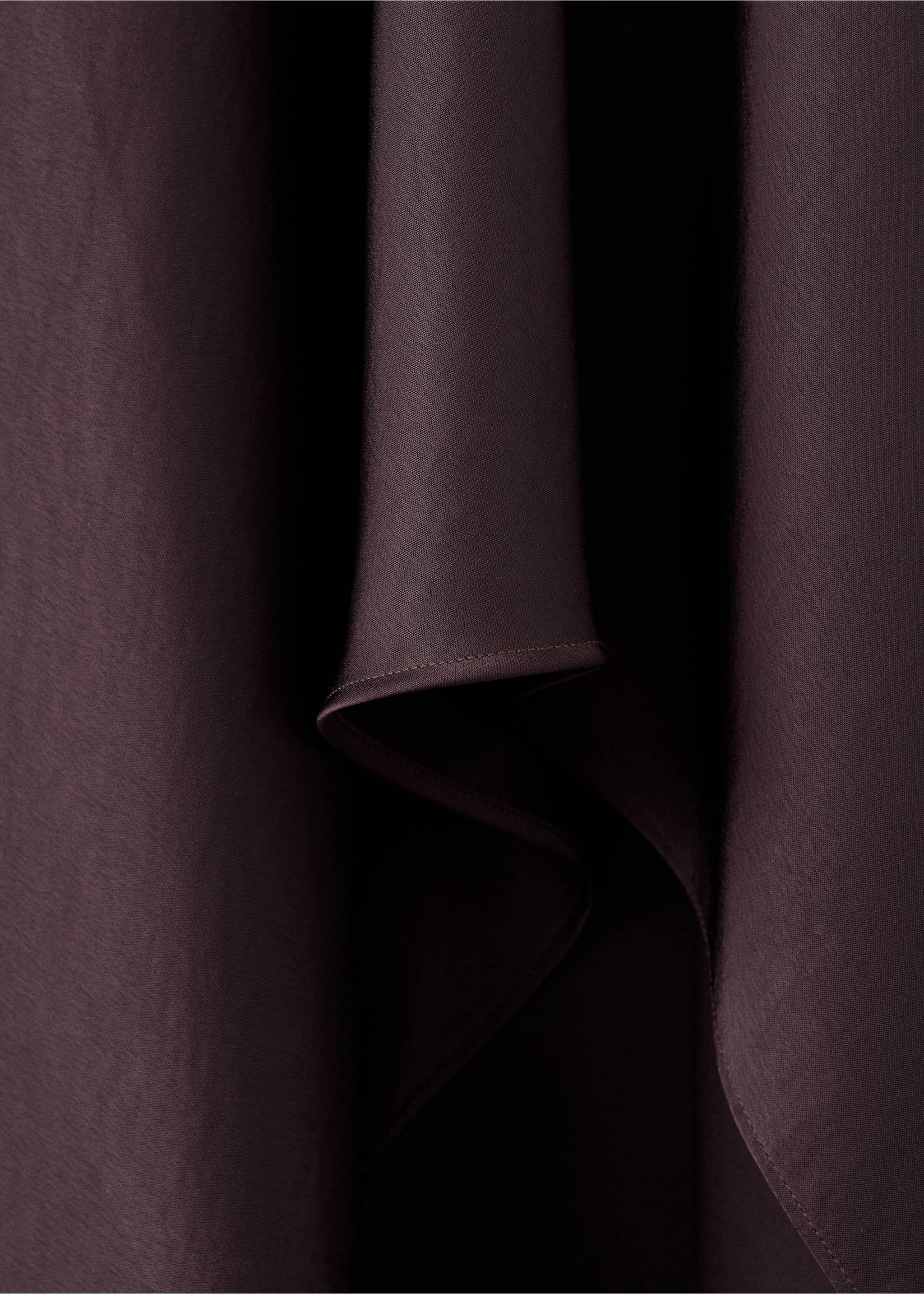 Vestido asimétrico evasé - Detalle del artículo 8, Chocolate. Ref: 27024438-00.