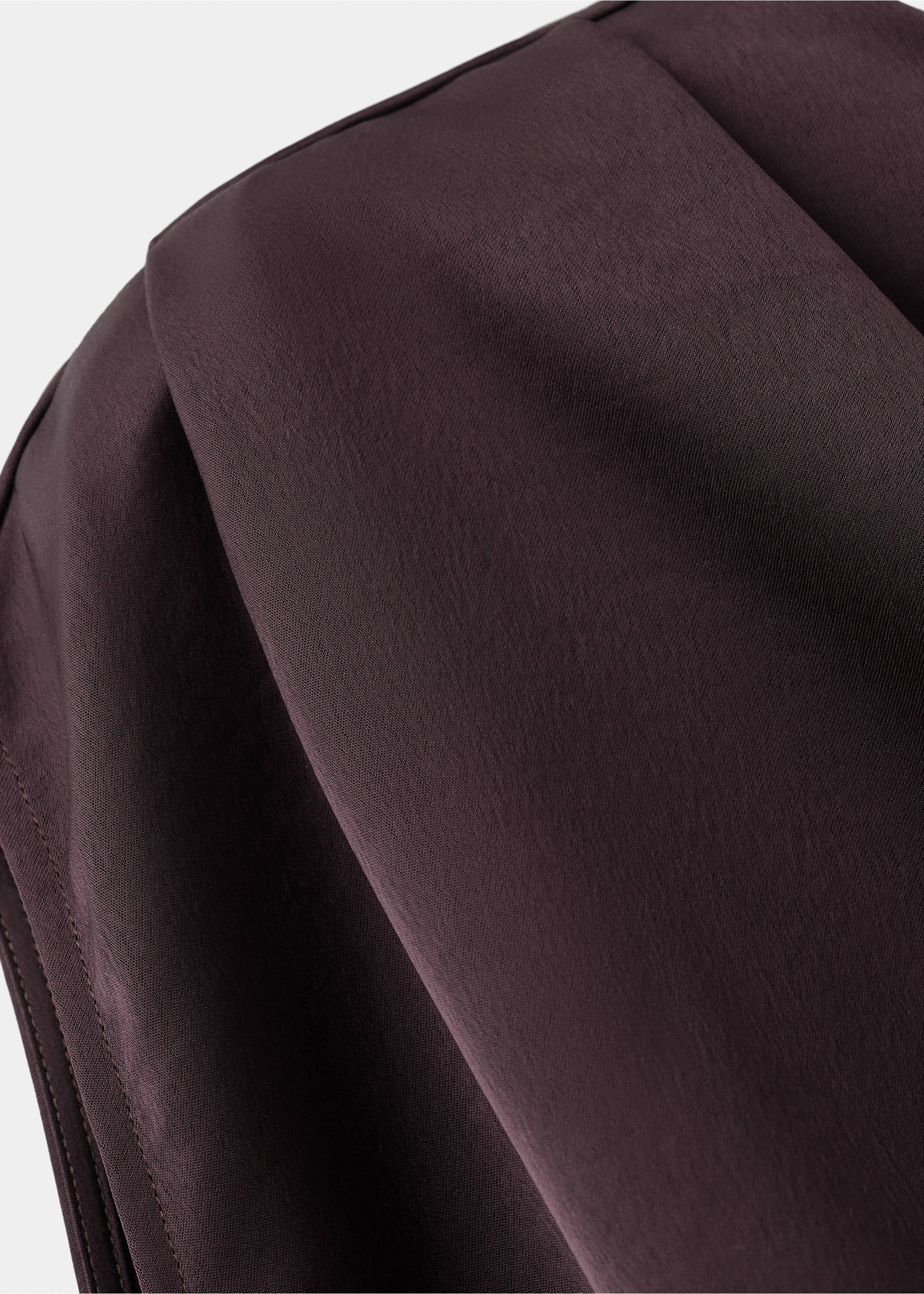 Vestido asimétrico evasé - Detalle del artículo 0, Chocolate. Ref: 27024438-00.