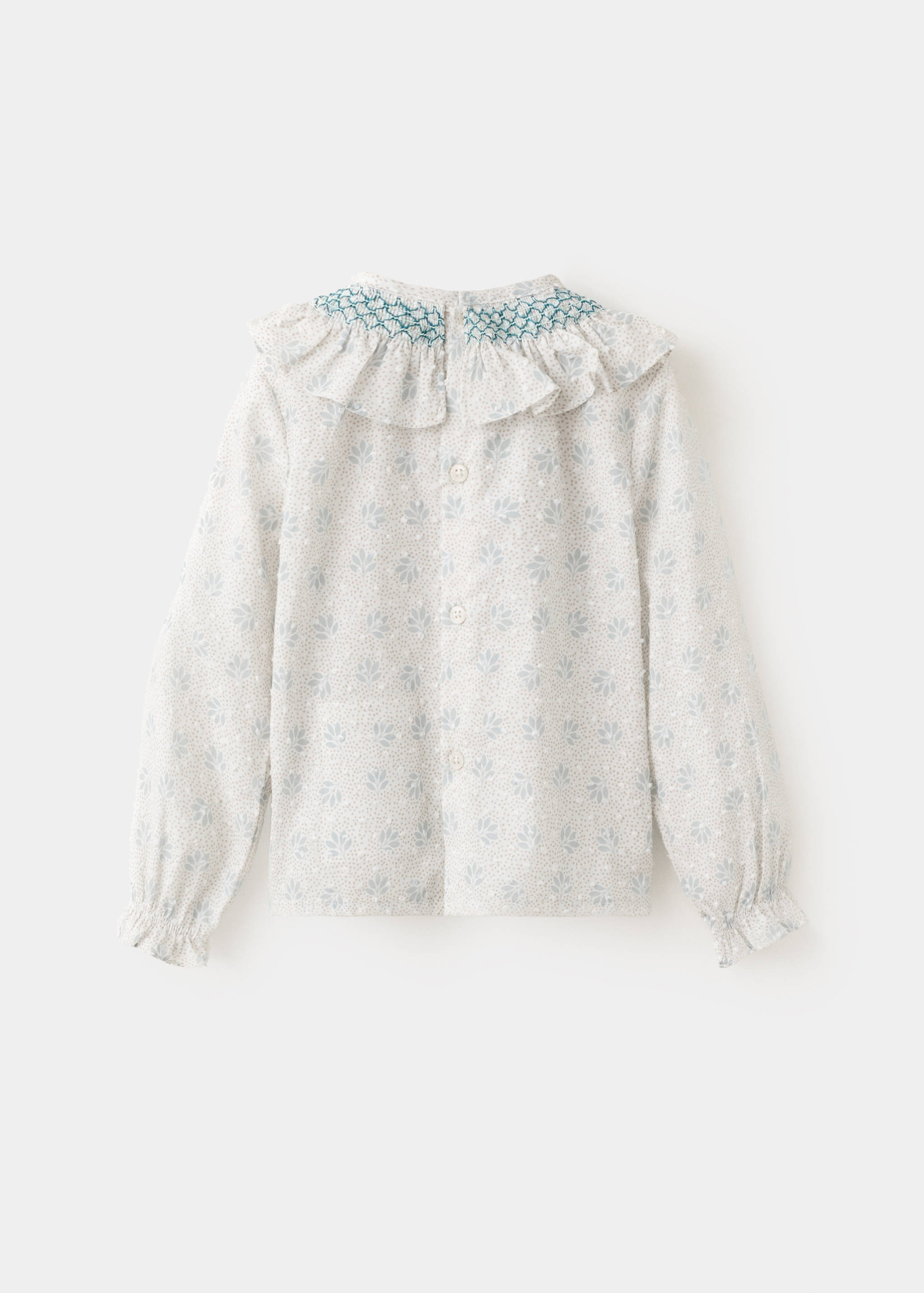 Floral blouse with frill detail - Reverse of the article