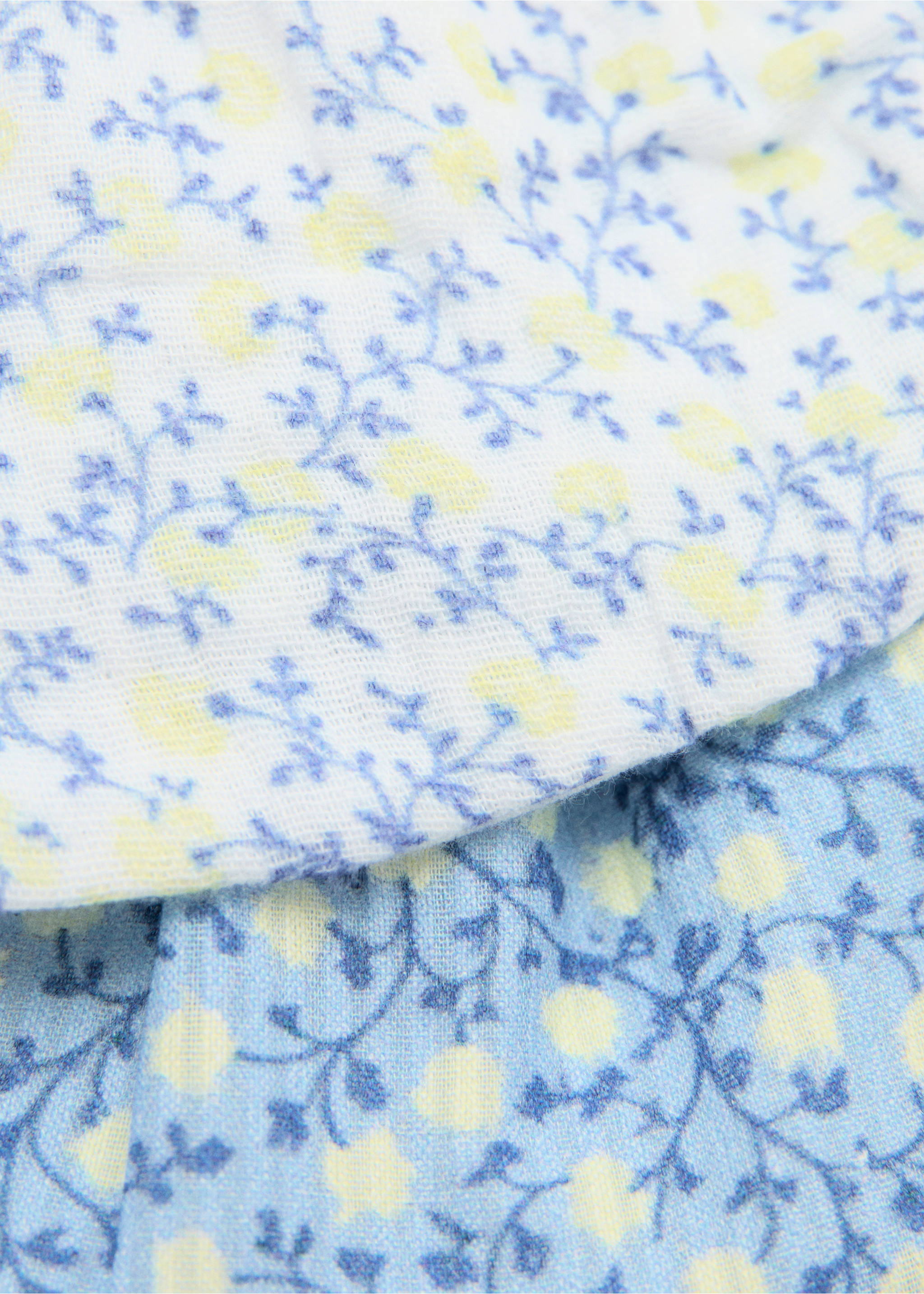 Pack 2 baberos algodón - Plano medio, Azul. Ref: 27024440-00.