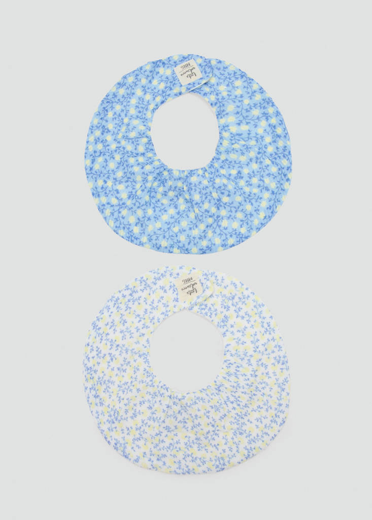 Pack of 2 cotton bibs — Blue