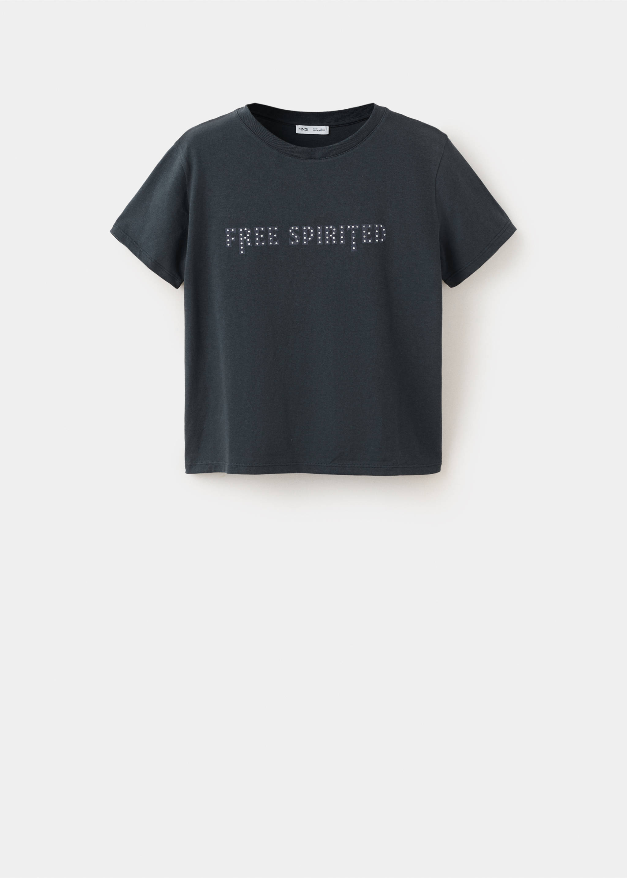 Bavlněné tričko s potiskem - Zboží bez modelu, Námořnická modrá. Ref: 27024446-00.