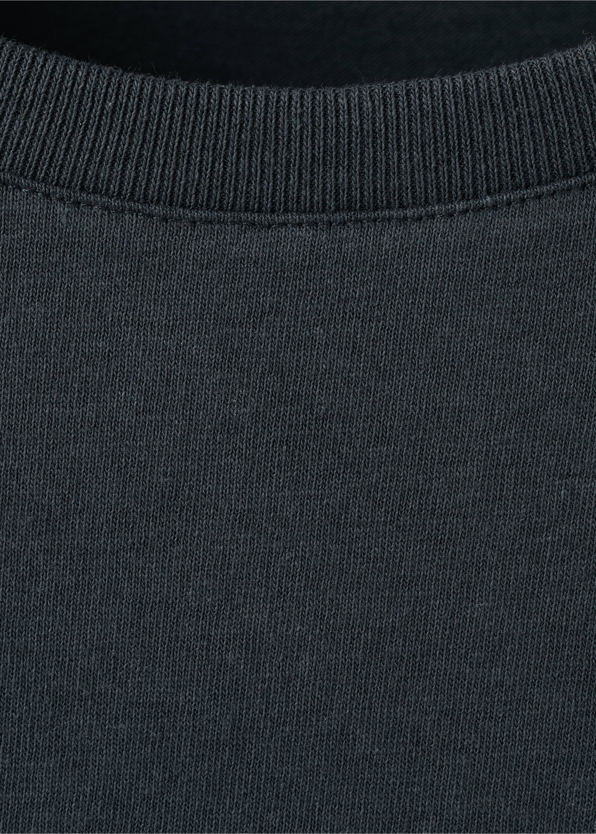 Printed cotton-blend t-shirt - Details of the article 8, Navy. Ref: 27024446-00.