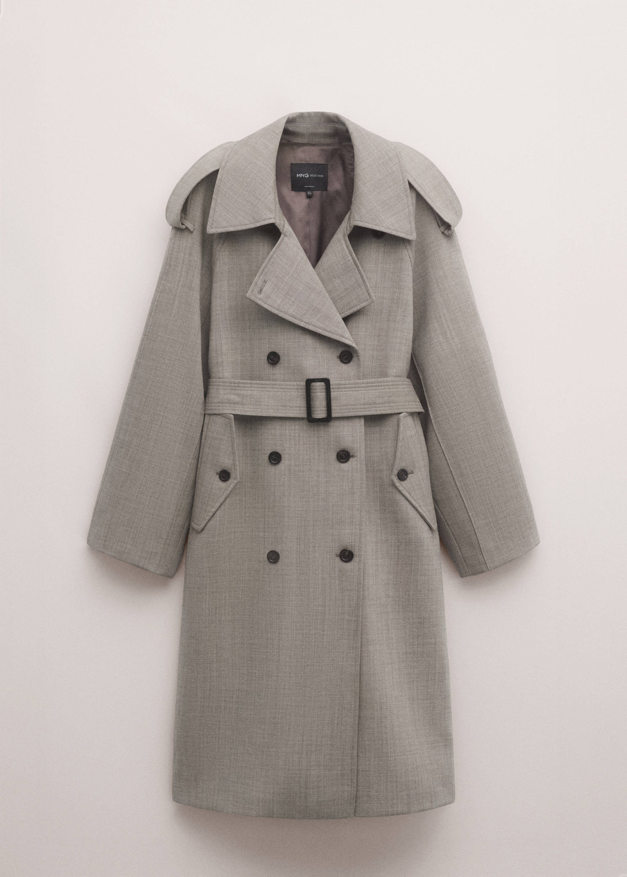 Double-breasted trench 100% wool - Article without model