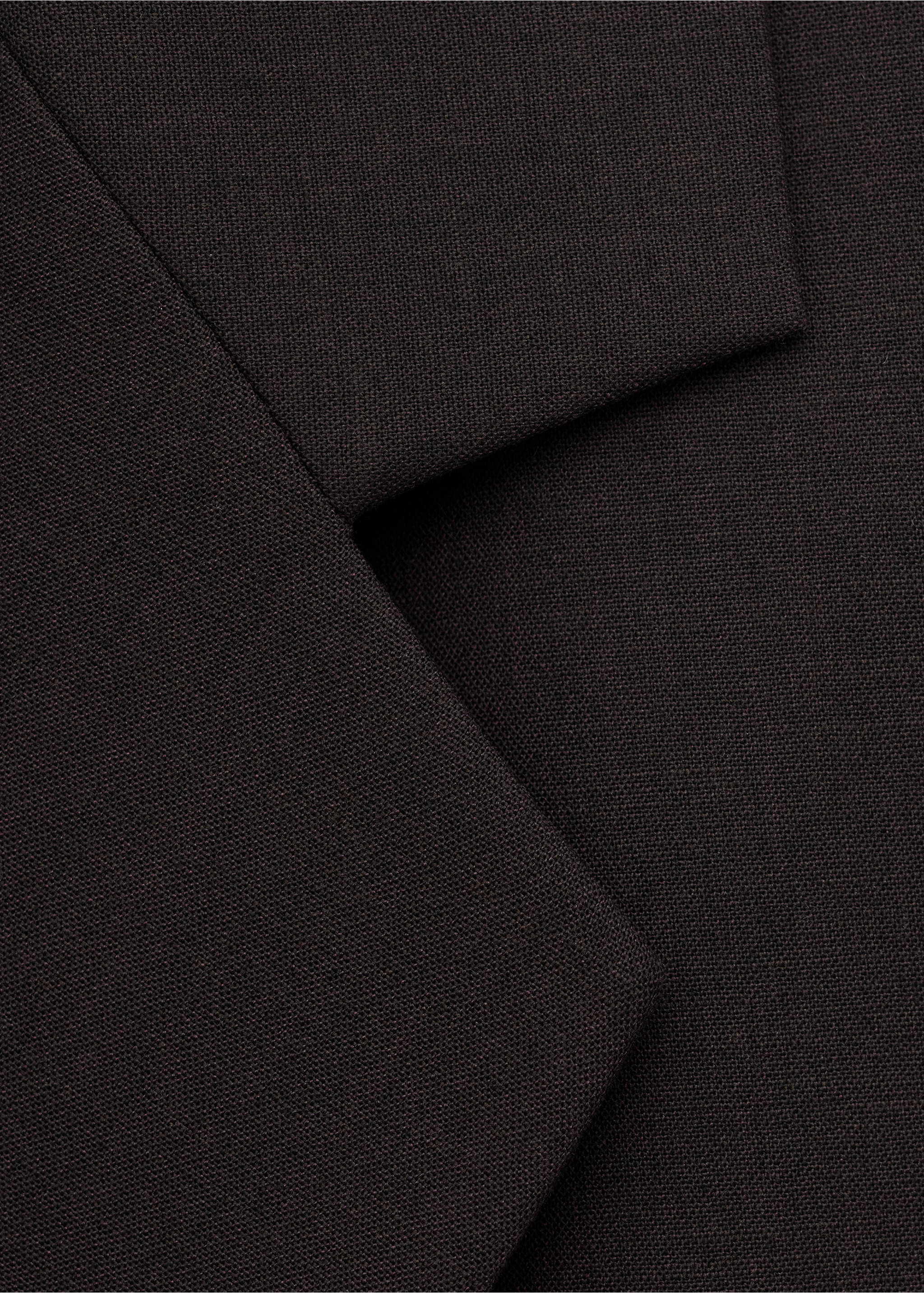 Double-breasted wool suit jacket - Details of the article 0, Plum. Ref: 27024449-00.