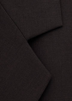 Double-breasted wool suit jacket — Plum 9