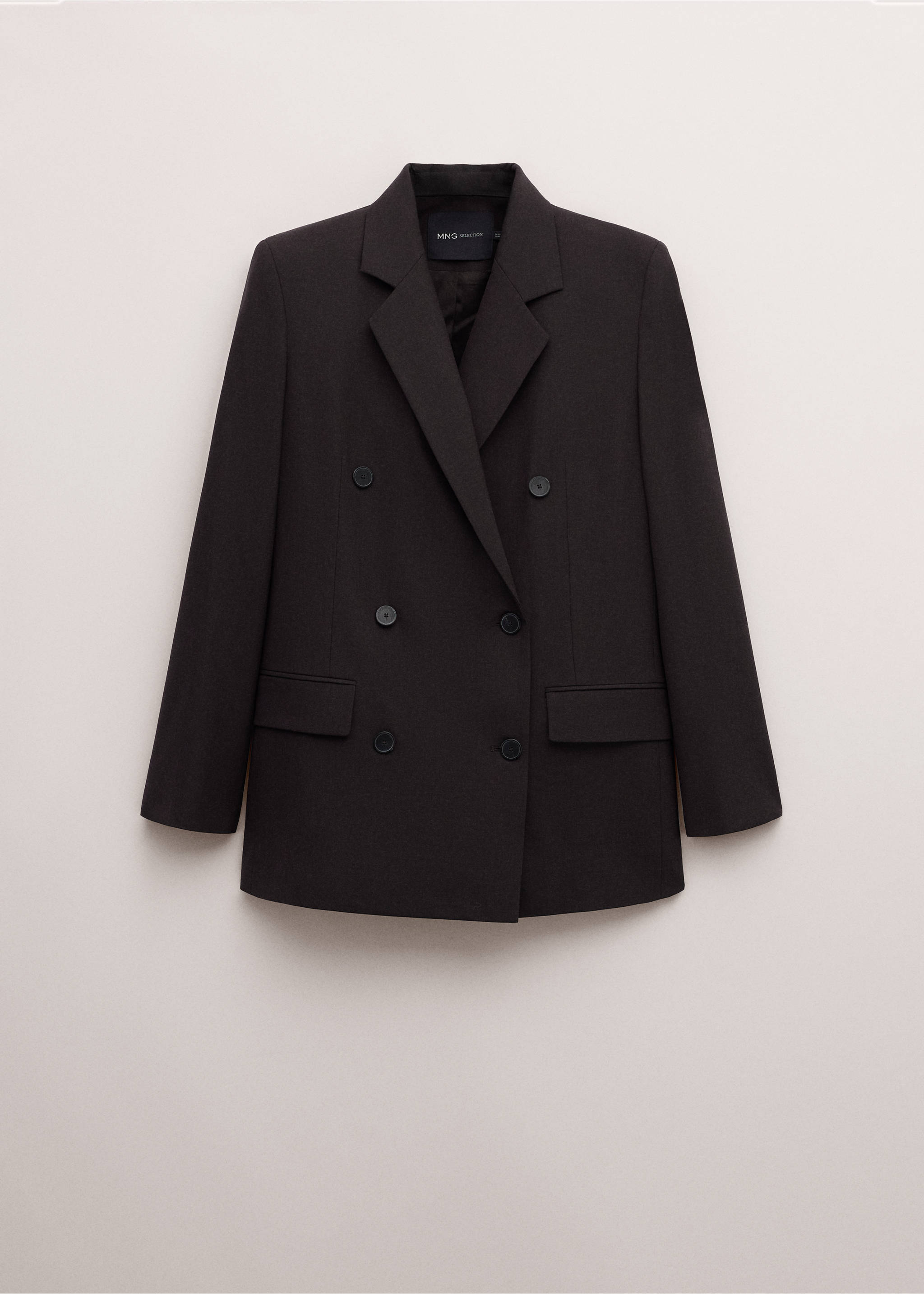 Double-breasted wool suit jacket - Article without model, Plum. Ref: 27024449-00.
