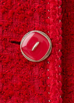 Tweed jacket with jewel buttons — Red 6