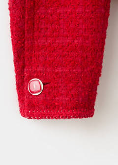 Tweed jacket with jewel buttons — Red 7