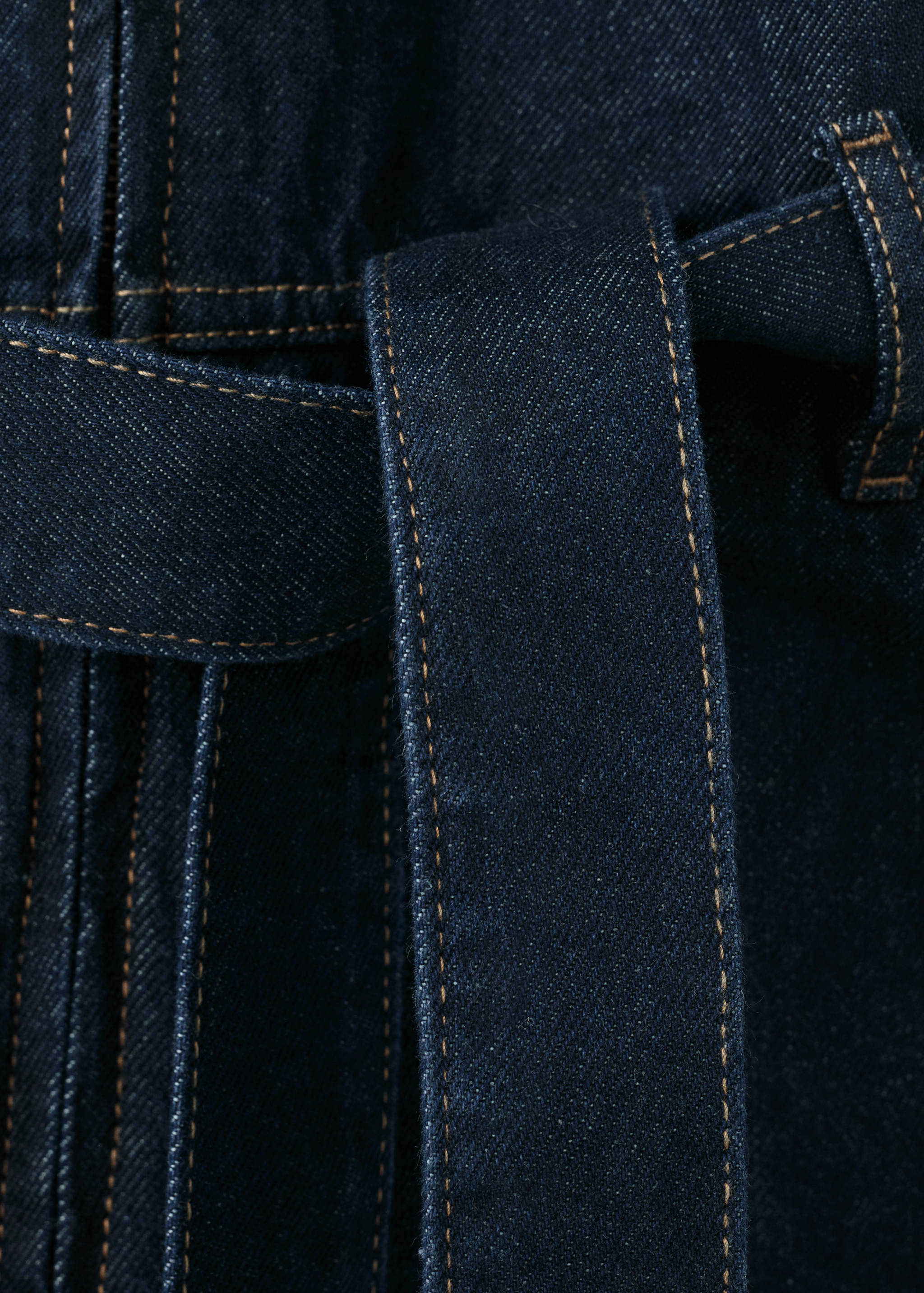 Belt denim jumpsuit - Details of the article 0