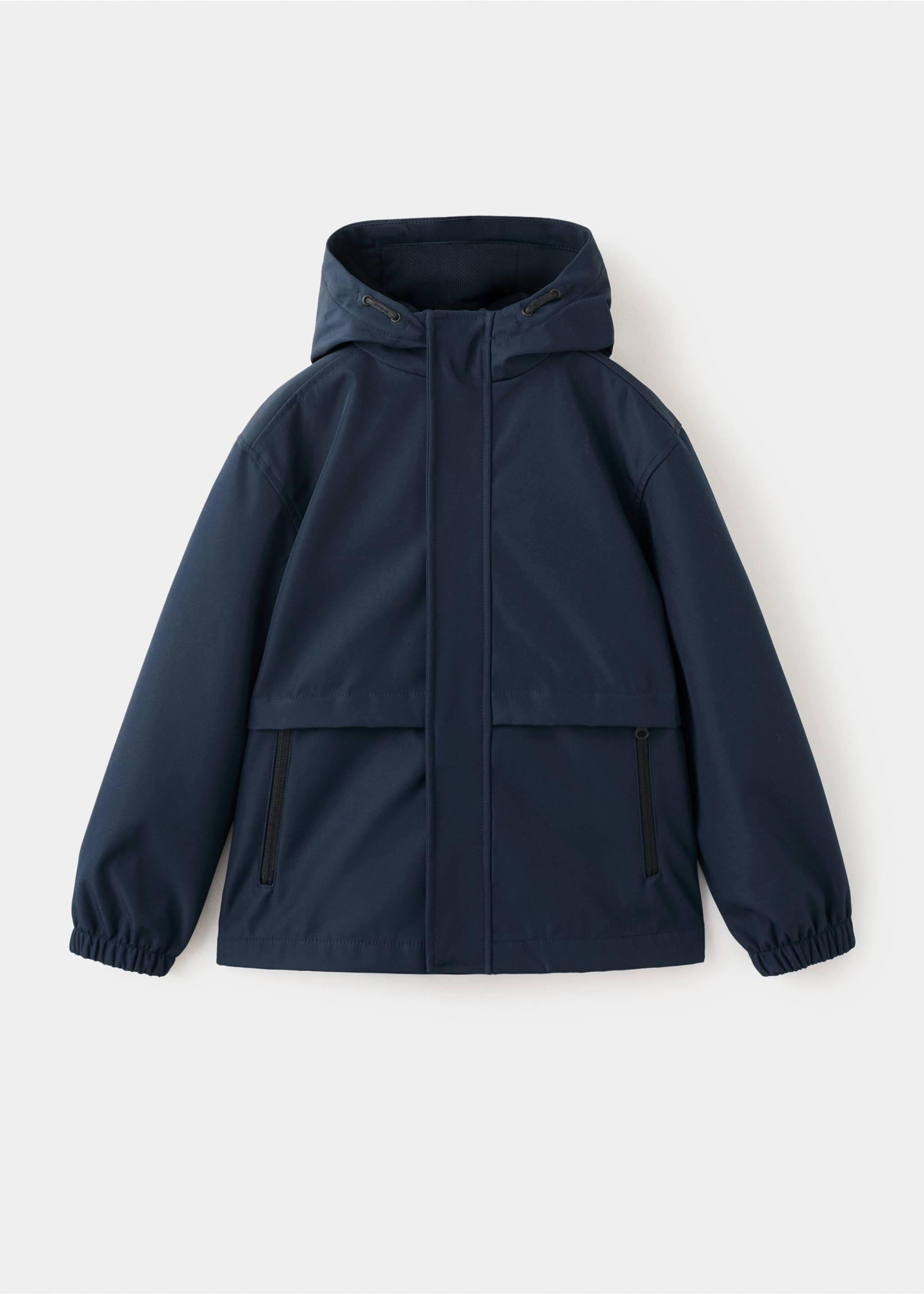 Hooded water-repellent parka - Article without model, Navy. Ref: 27024771-00.