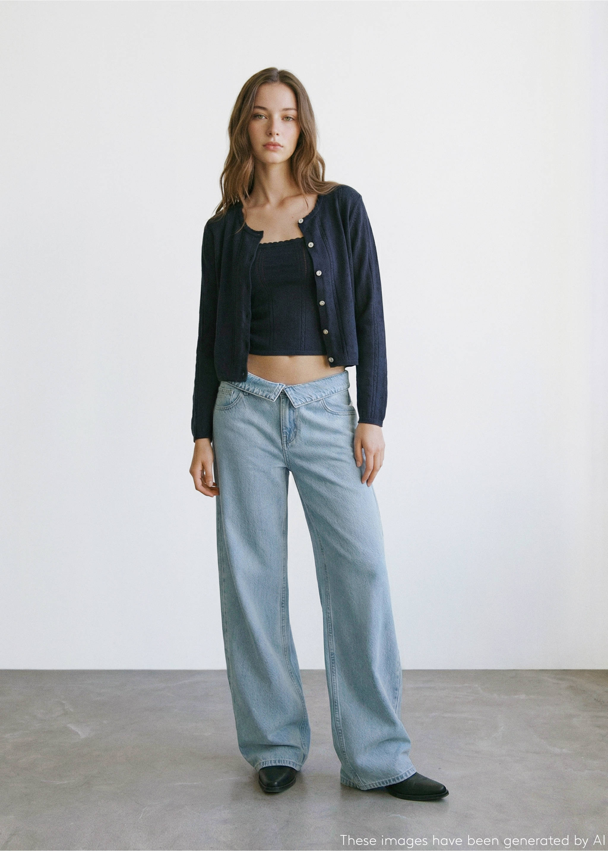 Ribbed knit top - General plane, Dark Navy. Ref: 27024772-00.