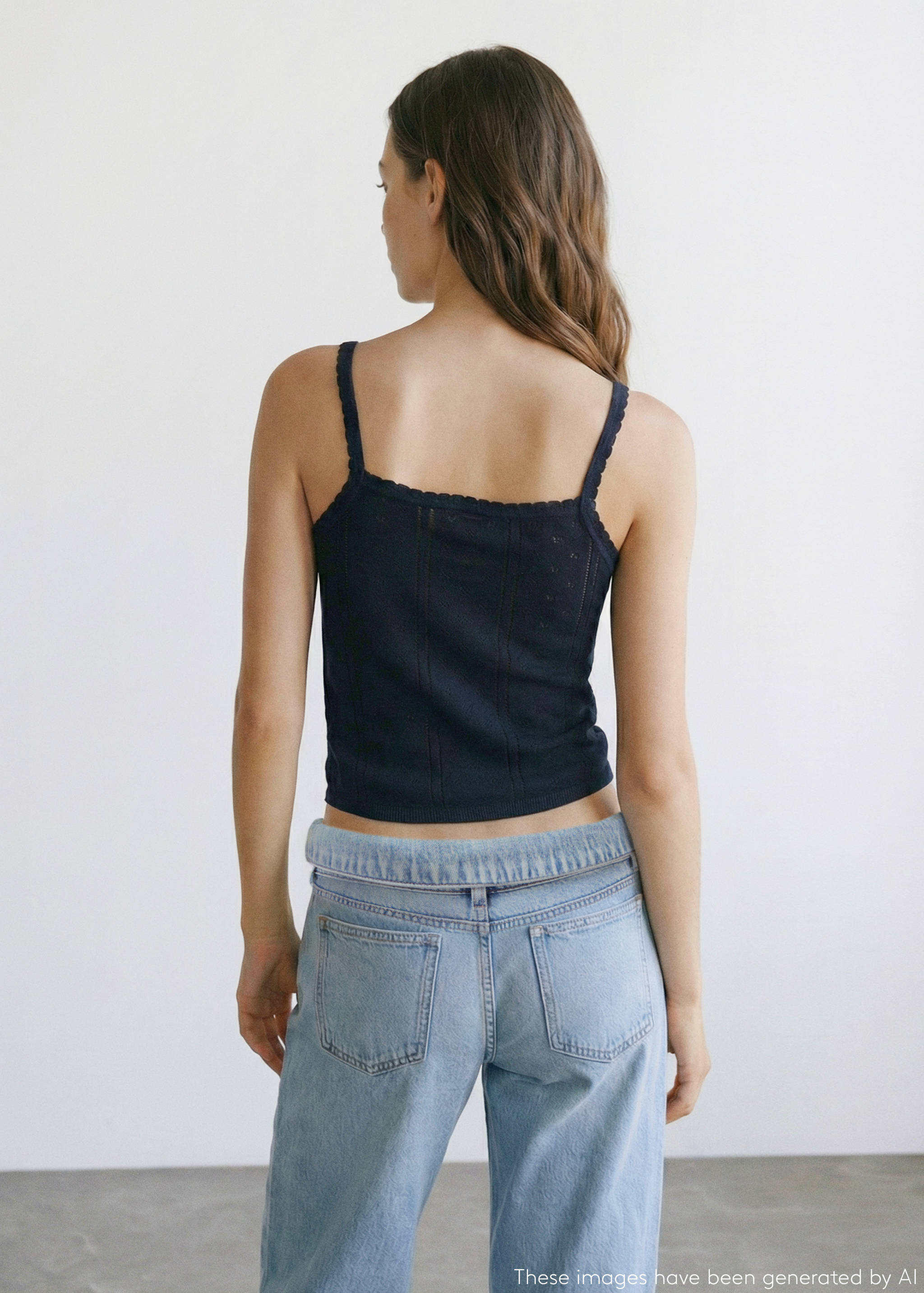 Ribbed knit top - Reverse of the article