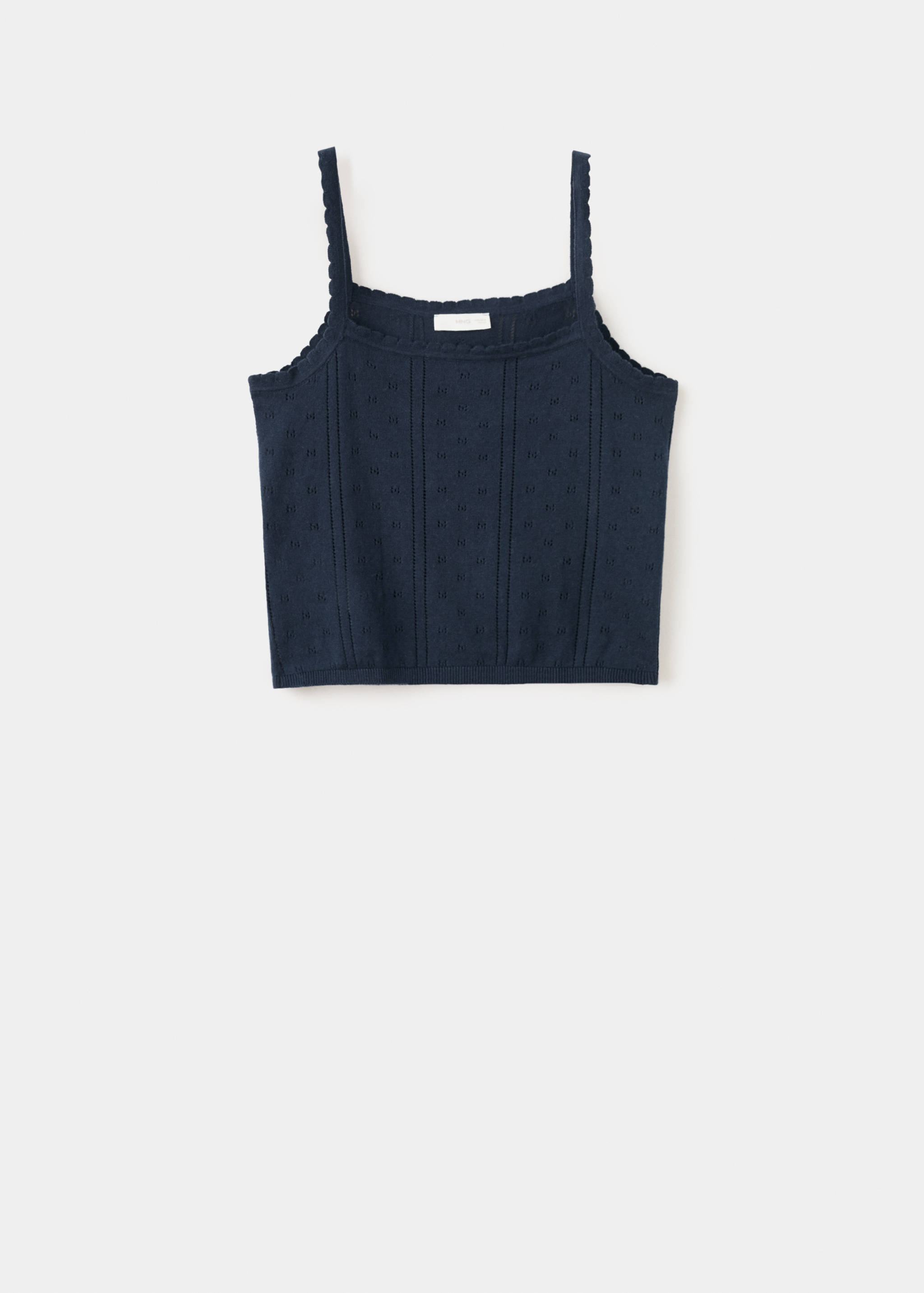 Ribbed knit top - Article without model