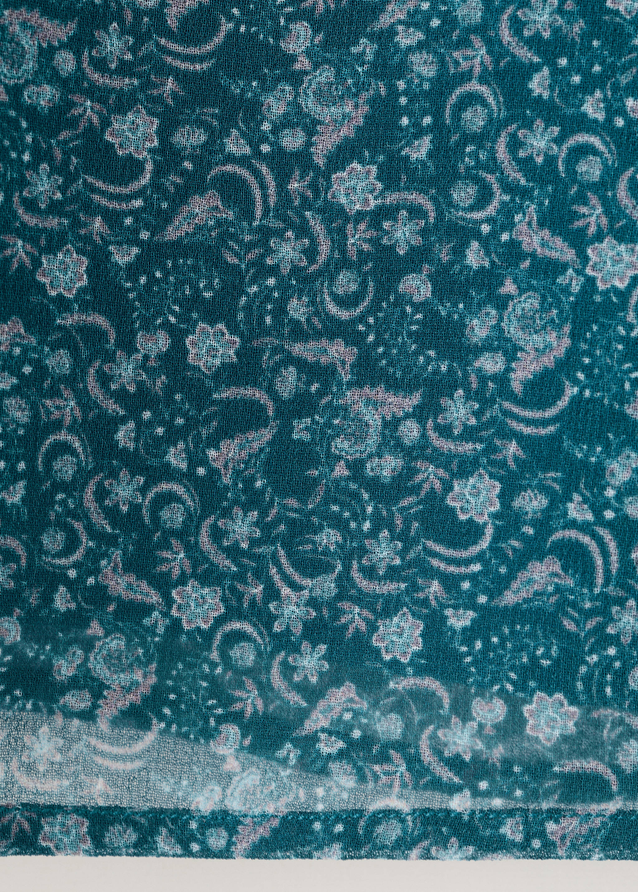 Asymmetrical printed blouse - Details of the article 8