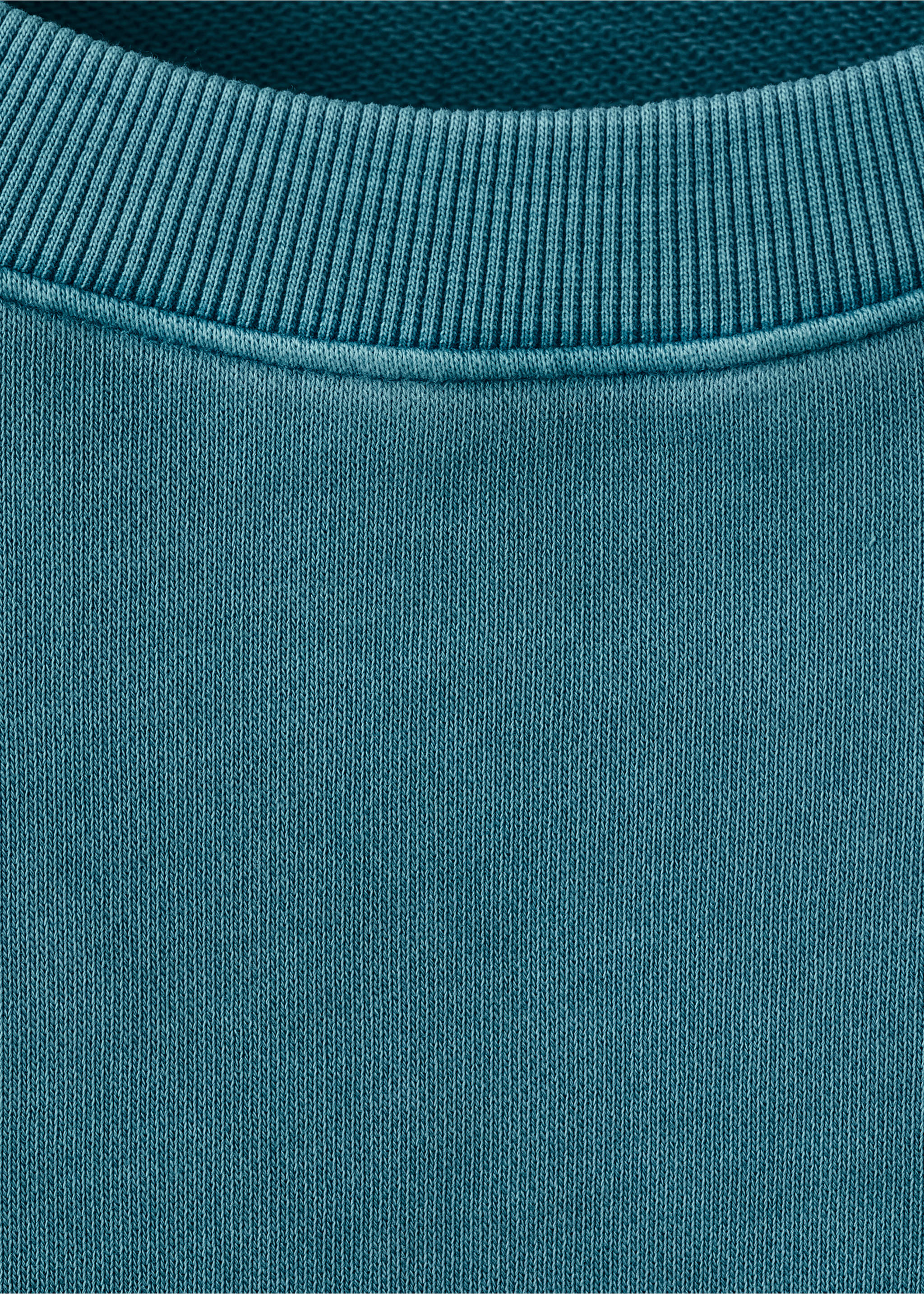 Sweat-shirt coton imprimé - Détail de l'article 8, Bleu pétrole. Ref: 27024778-00.