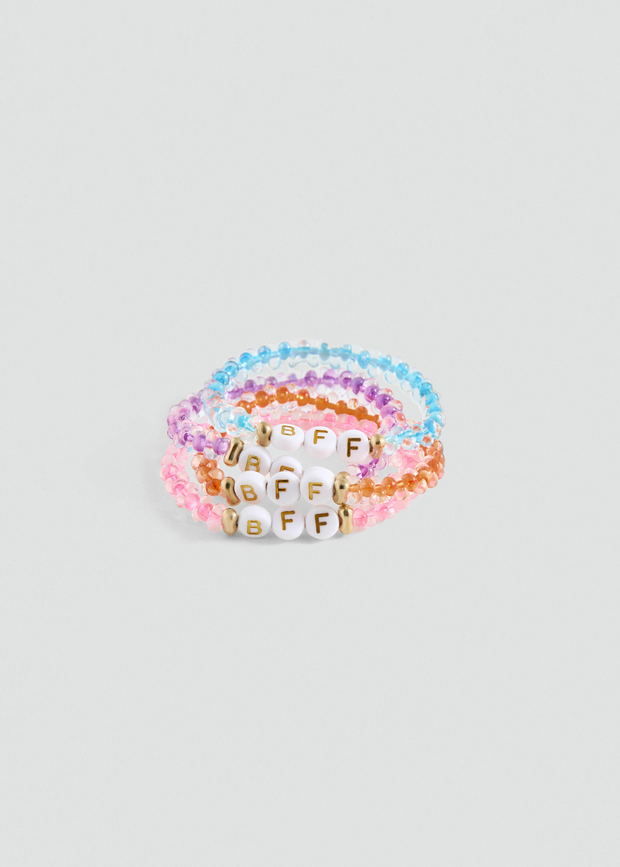 Pack of 4 Best Friends bracelets - Medium plane