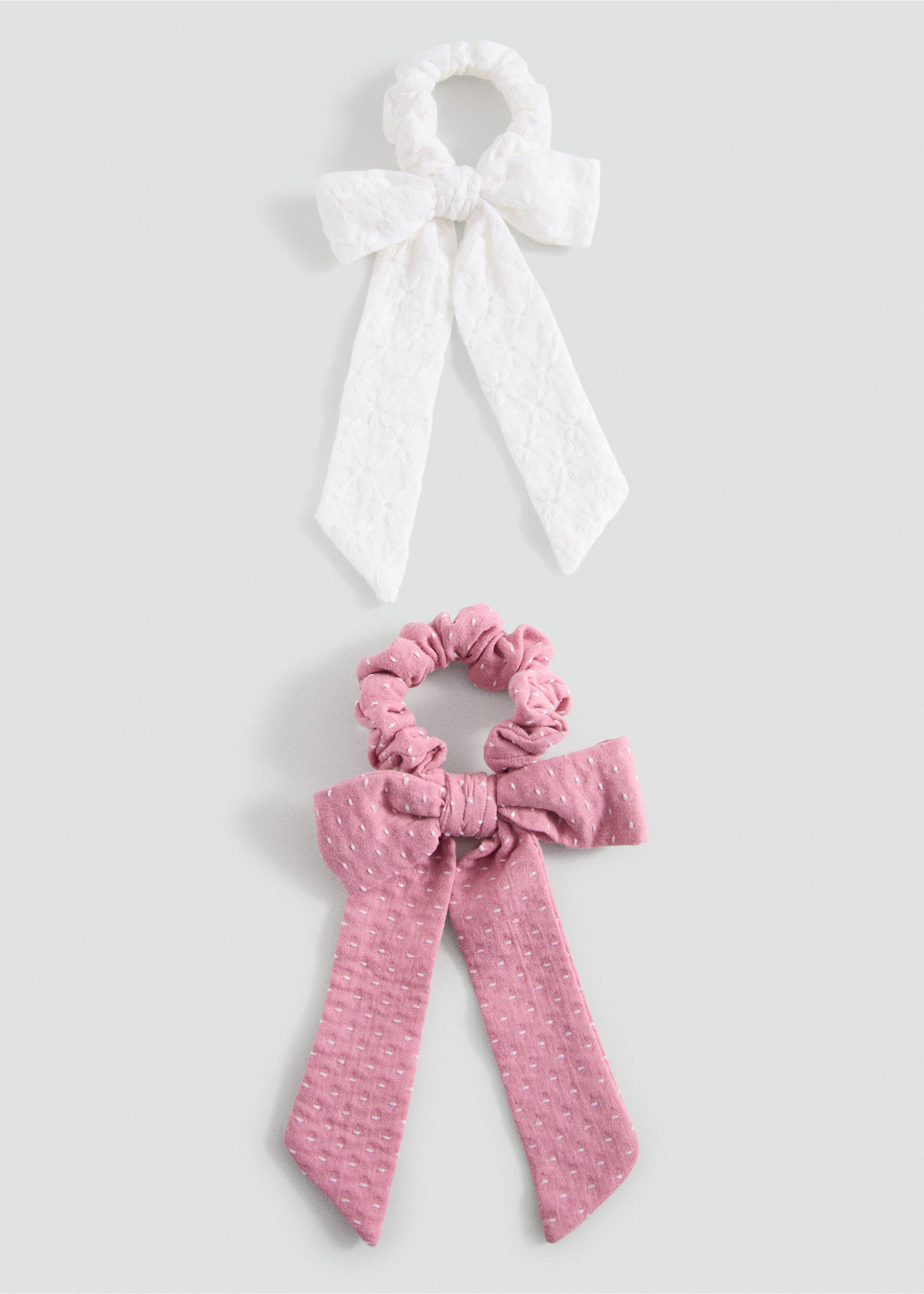 Bow hair tie - Article without model, White. Ref: 27024785-00.