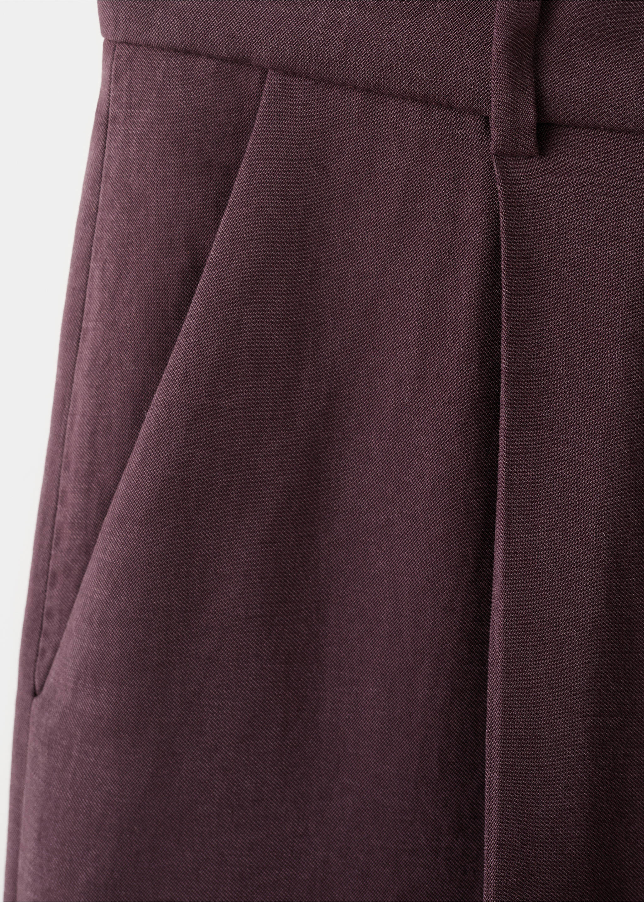 Pantalon lyocell taille basse - Détail de l'article 0, Violet. Ref: 27024788-00.