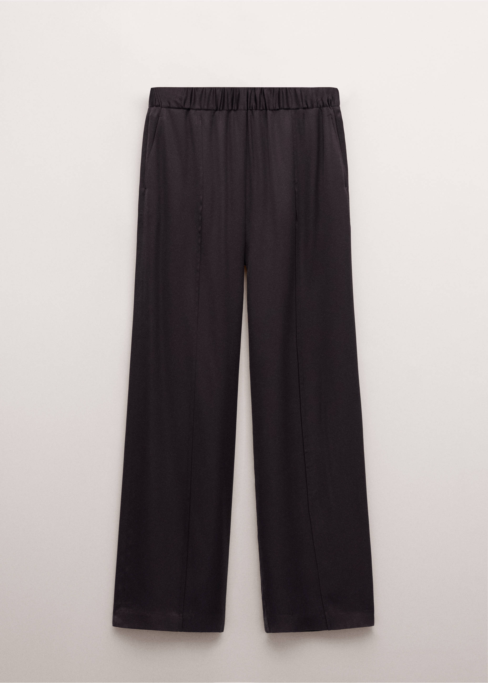 Straight-leg trousers with adjustable waist - Article without model, Brown. Ref: 27024789-00.