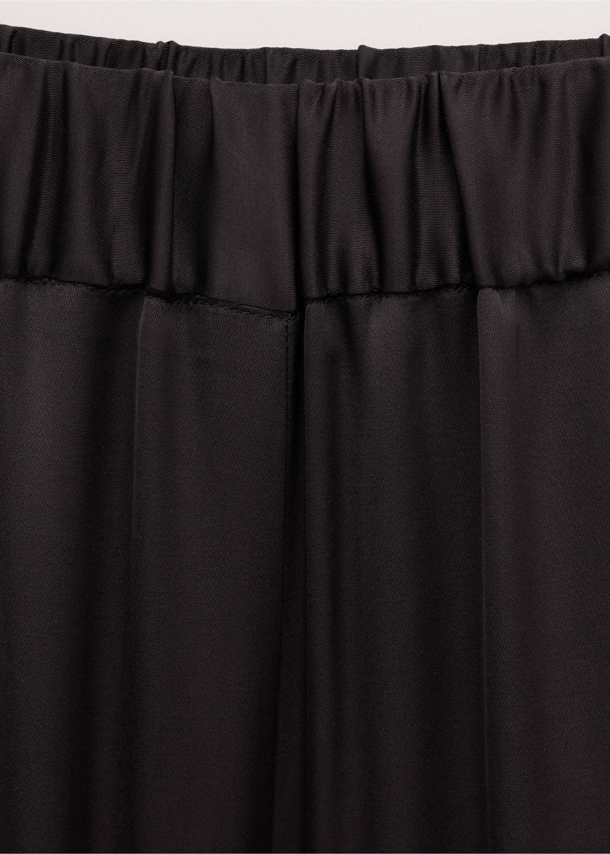 Straight-leg trousers with adjustable waist - Details of the article 8, Brown. Ref: 27024789-00.