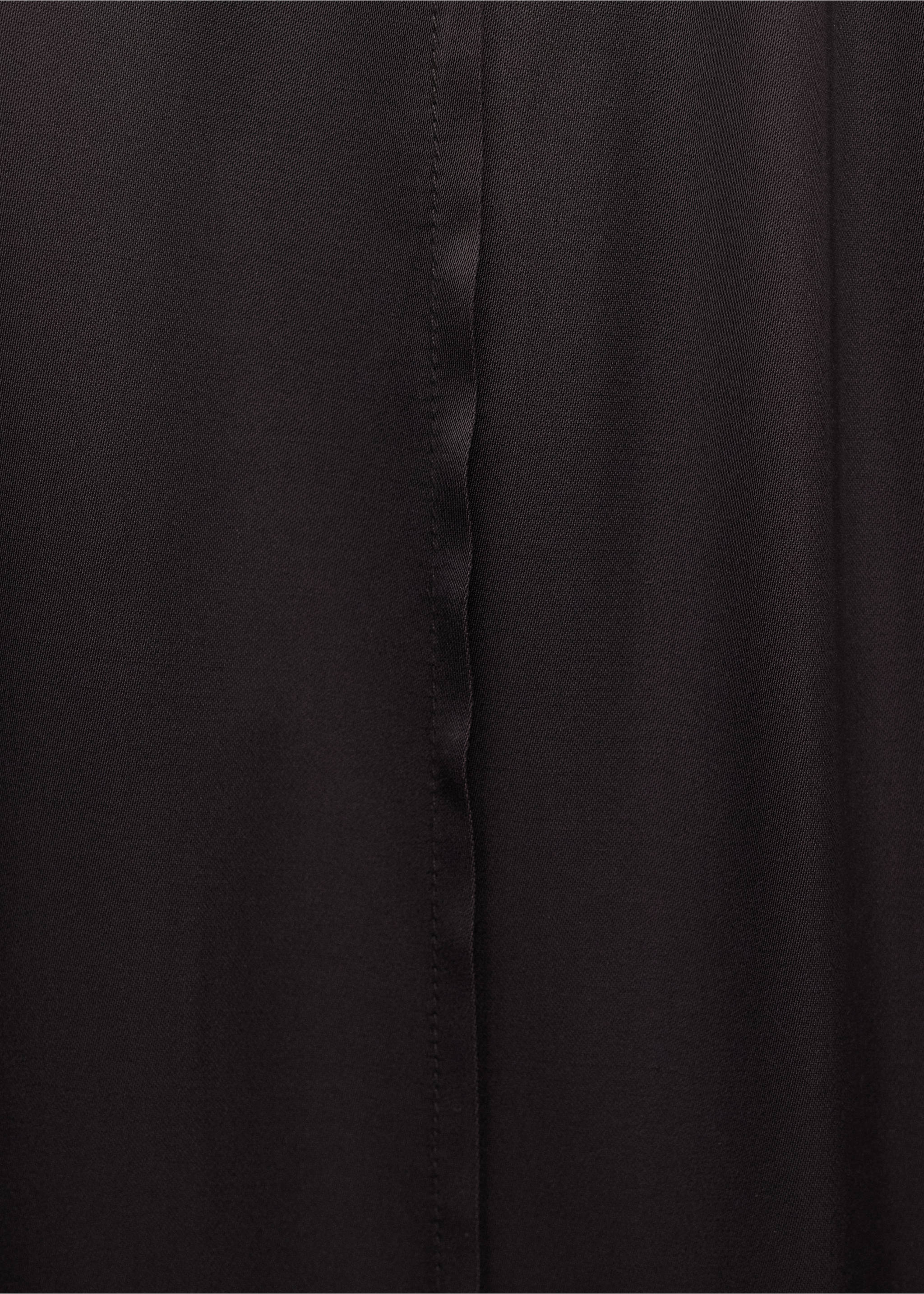 Straight-leg trousers with adjustable waist - Details of the article 0, Brown. Ref: 27024789-00.