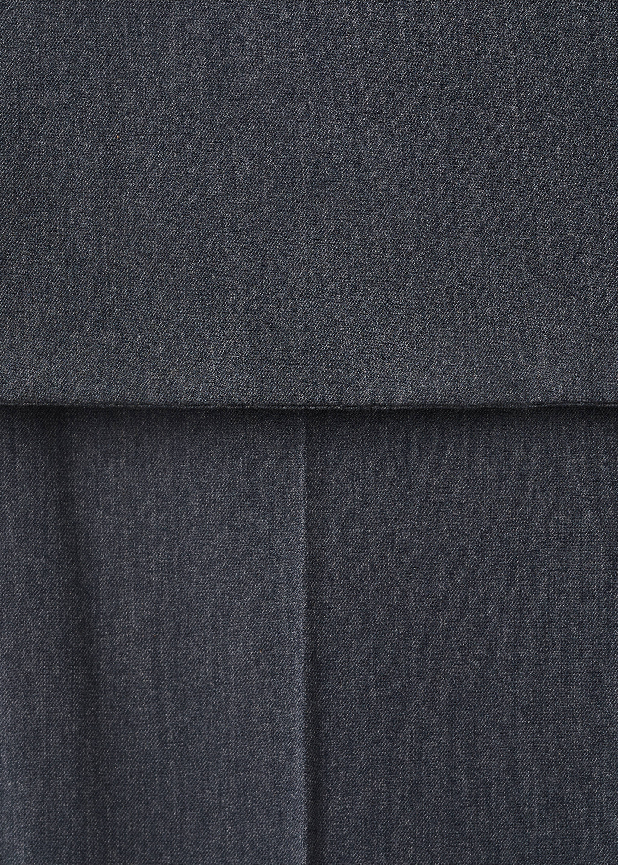 Straight-leg trousers with a mixed design - Details of the article 8, Grey. Ref: 27024790-00.