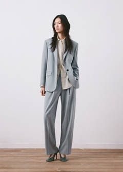 Straight suit trousers — Blue 2