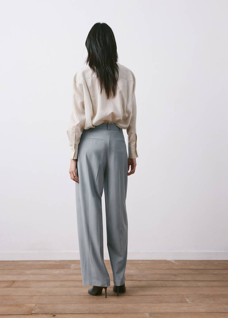 Straight suit trousers — Blue