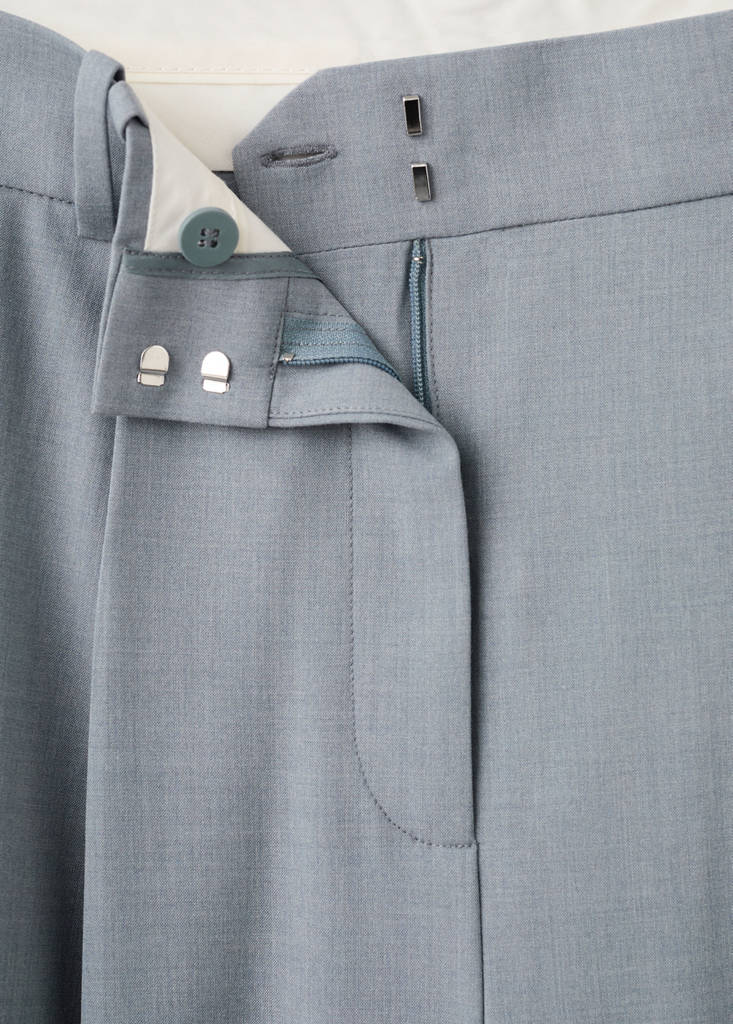 Straight suit trousers — Blue