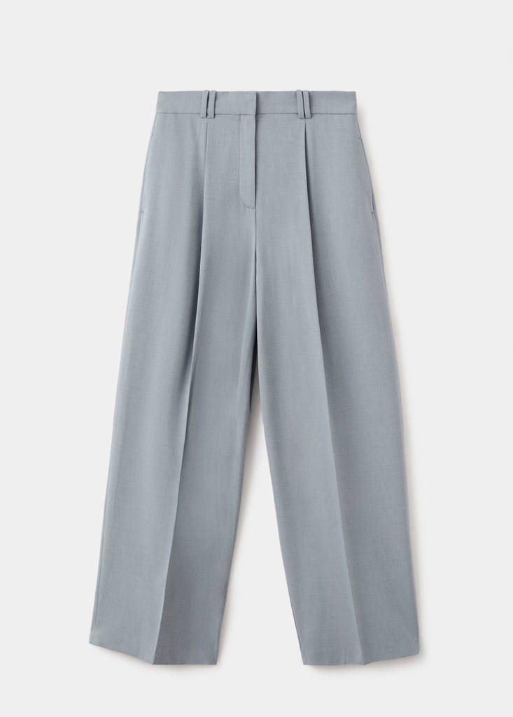 Straight suit trousers — Blue