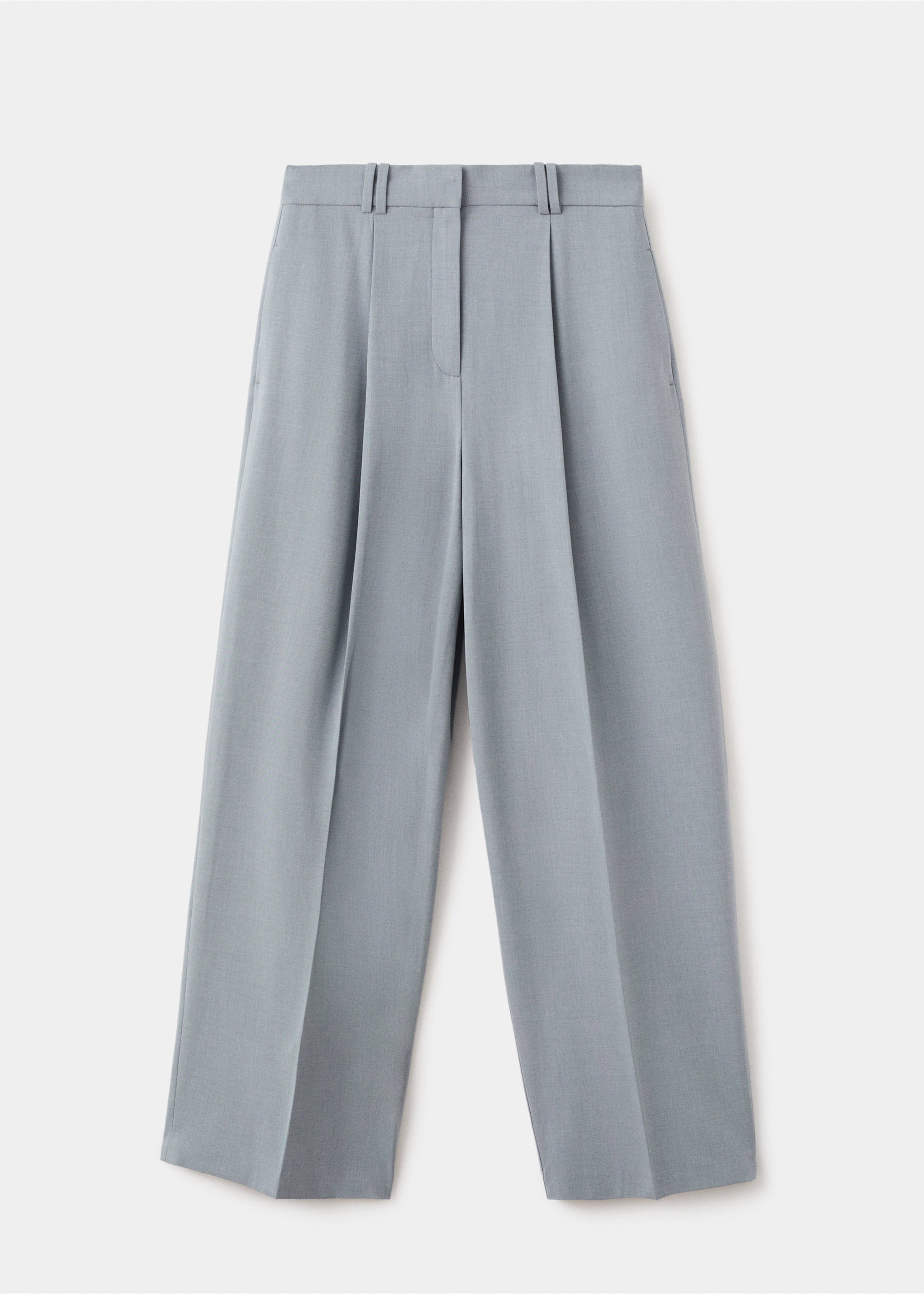Straight suit trousers - Article without model, Blue. Ref: 27024791-00.