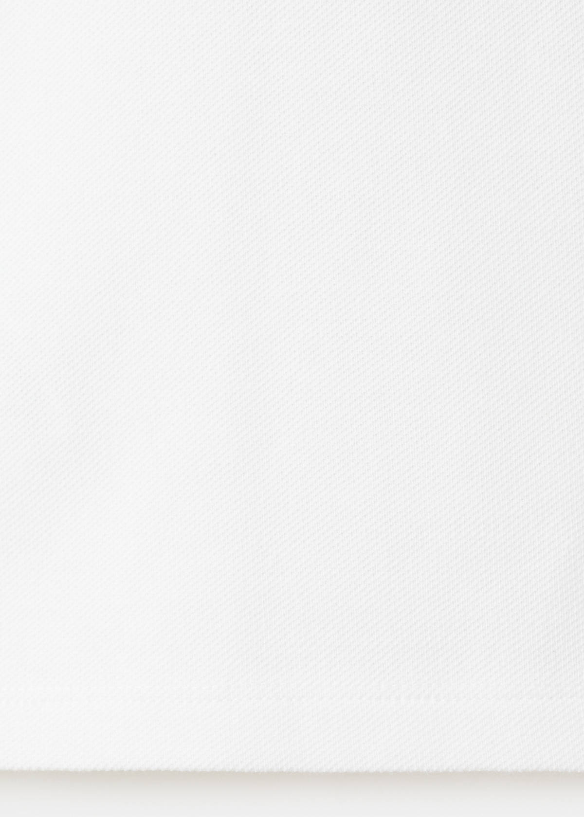Short-sleeved cotton polo shirt — White