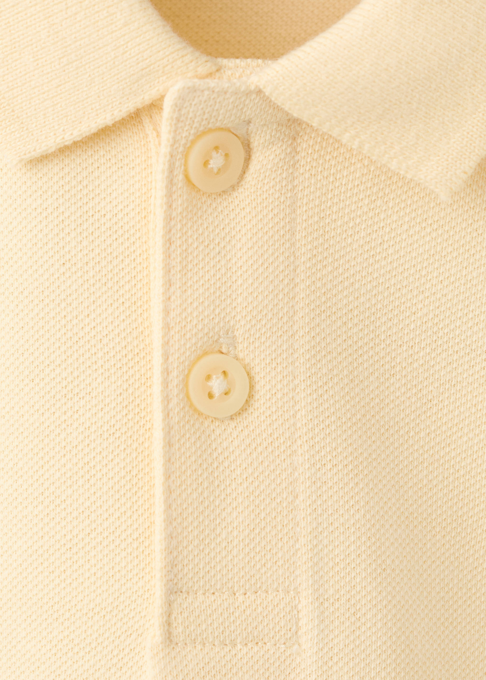 Short-sleeved cotton polo shirt - Details of the article 8