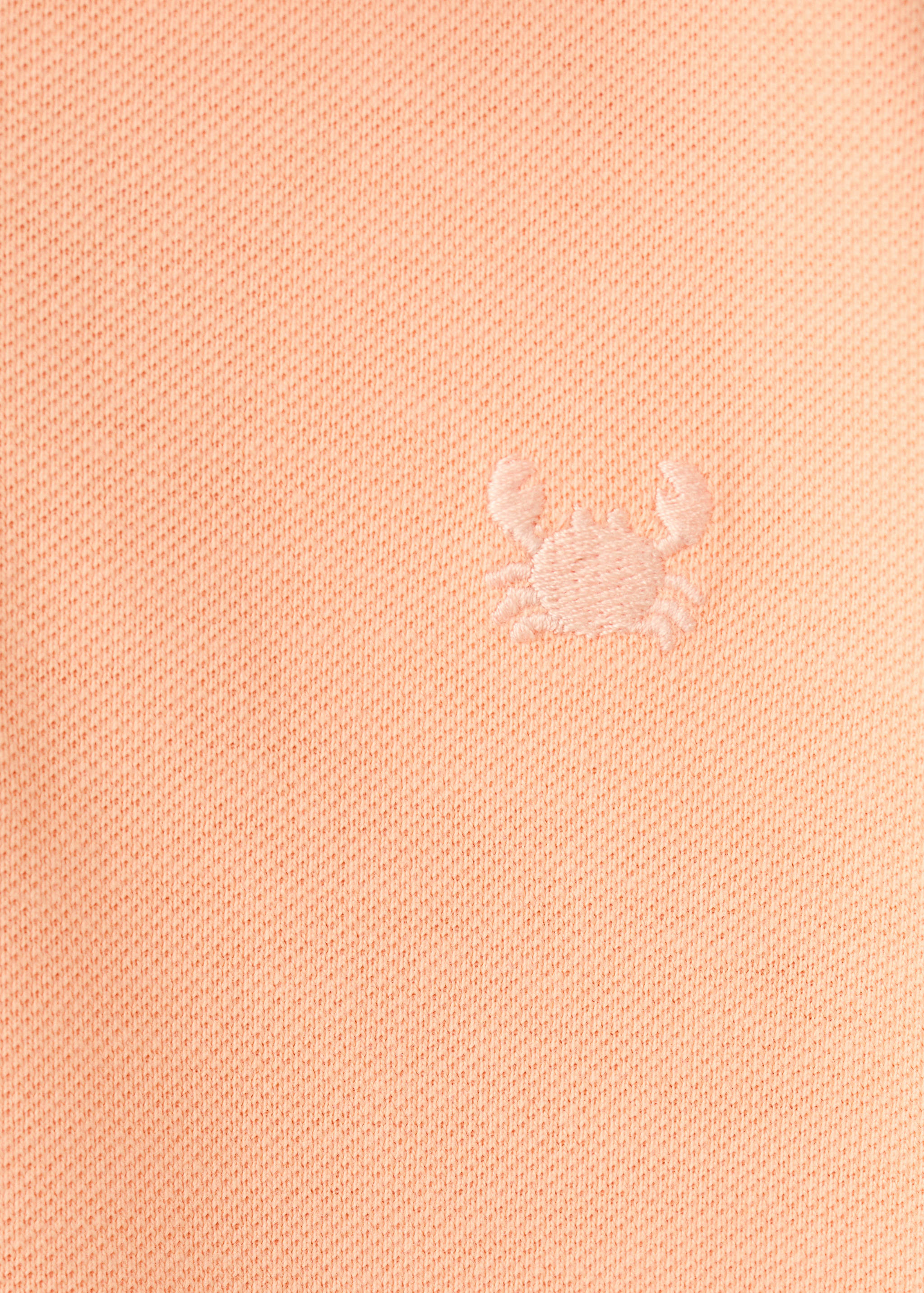 Short-sleeved cotton polo shirt - Details of the article 0